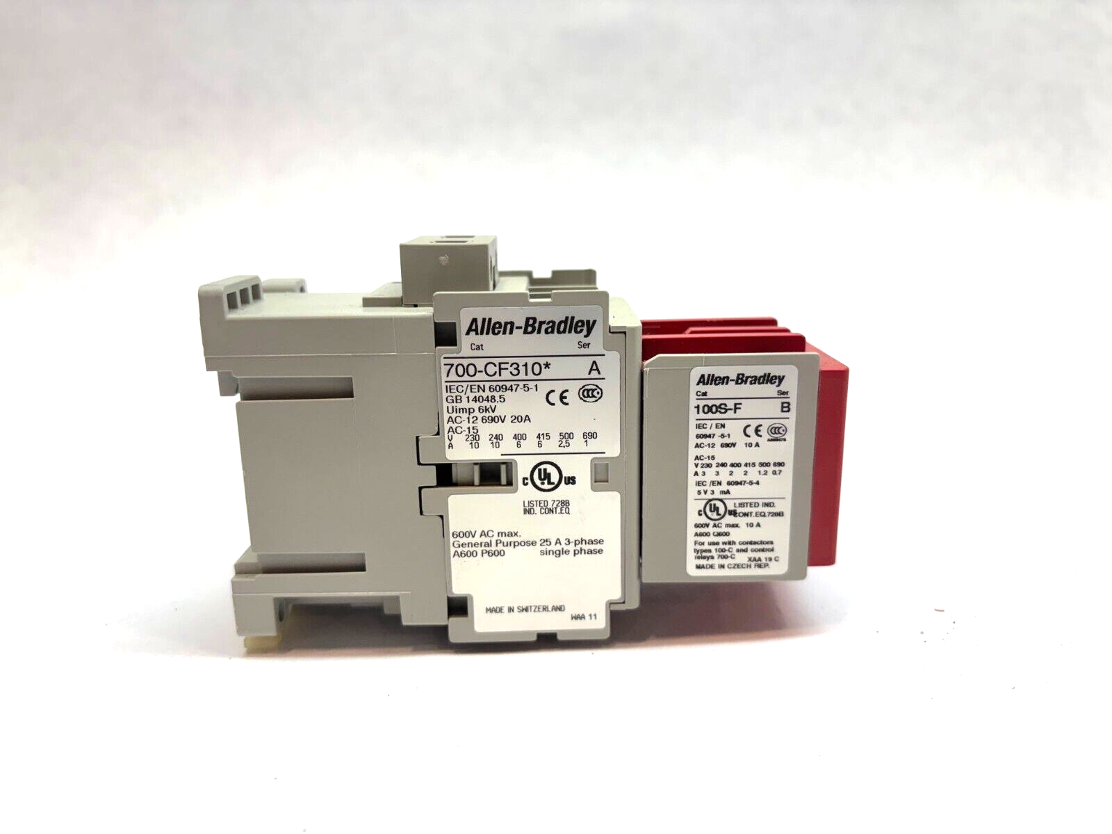 100S-C85D14BC | Allen Bradley 700S-CF620DBC Safety Control Relay Contactor, 110/120V Coil - Used - Maverick Industrial Sales
