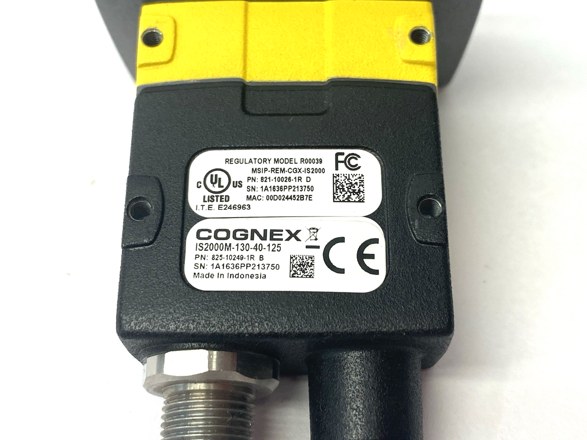 Cognex IS2000M-130-40-125 InSight Fixed Mount Vision Sensor 825-10249-1R - Maverick Industrial Sales