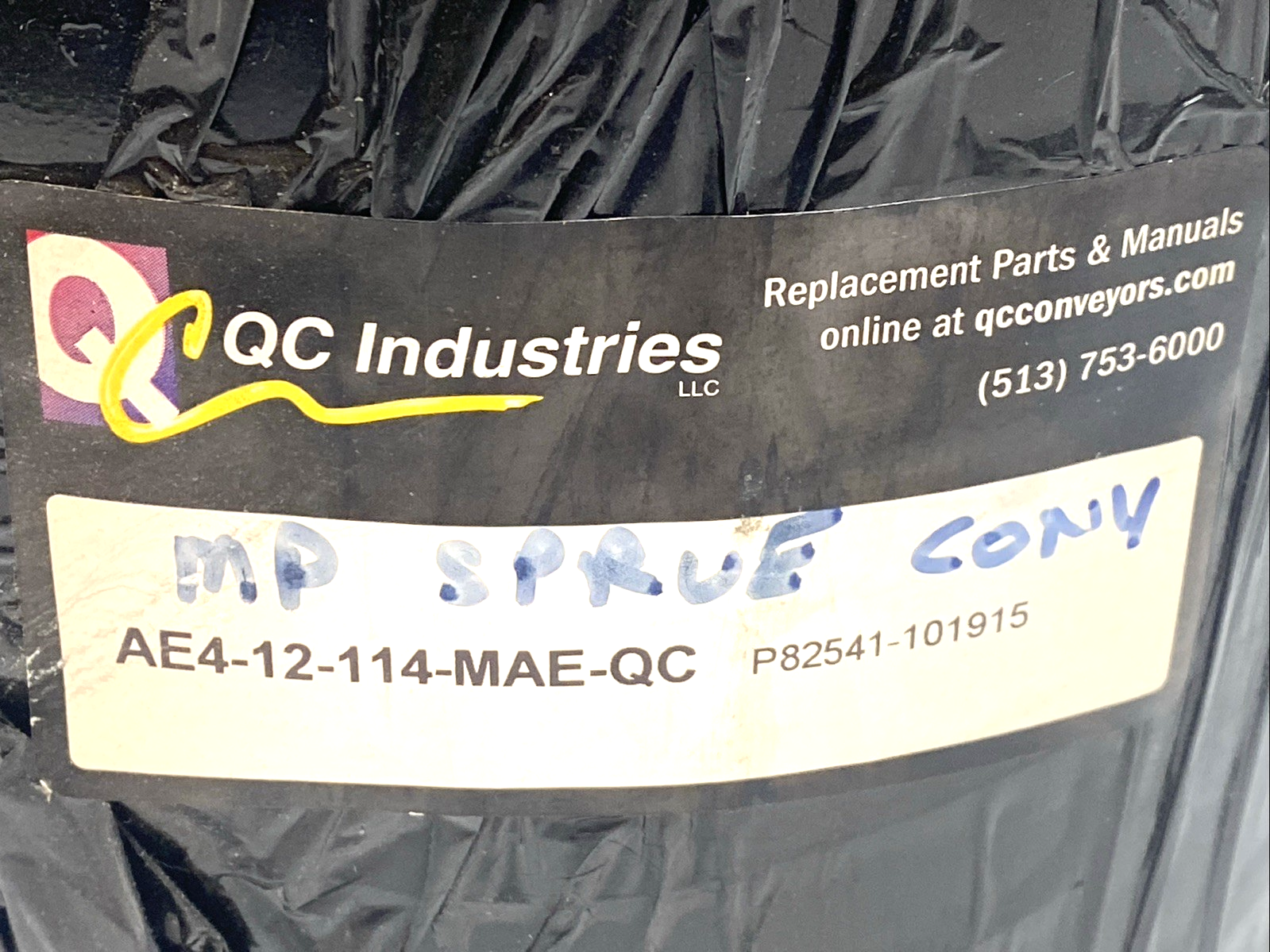 QC Industries AE4-12-114-MAE Conveyor Belt 12" W P82541-101915 - Maverick Industrial Sales