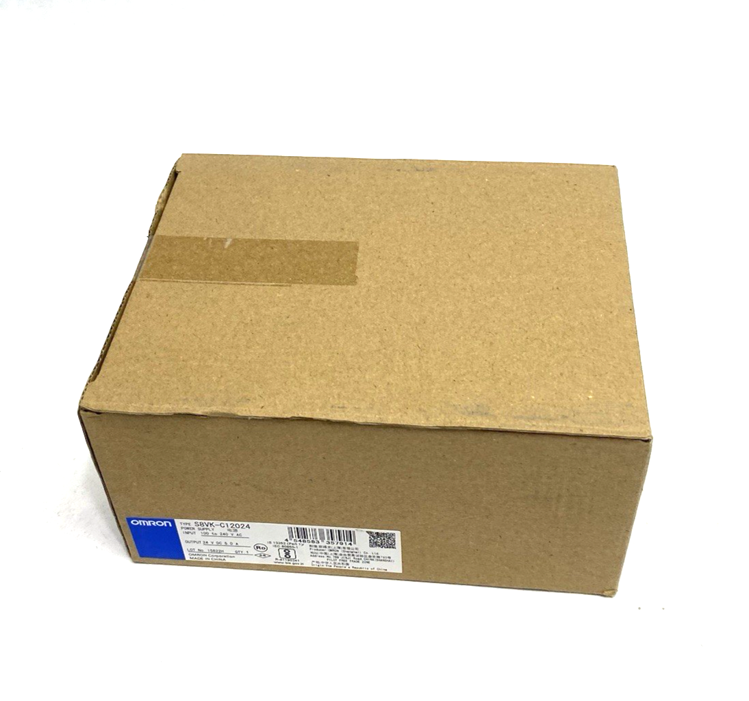 Omron S8VK-C12024 Book Type Power Supply, Lite, 120 W, 24VDC, 5A, DIN rail Mount - Maverick Industrial Sales