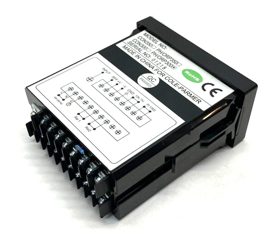 Cole Parmer PH/ORP300 Temperature DIN Controller 1/8" DIN 2 SPDT Relays - Maverick Industrial Sales