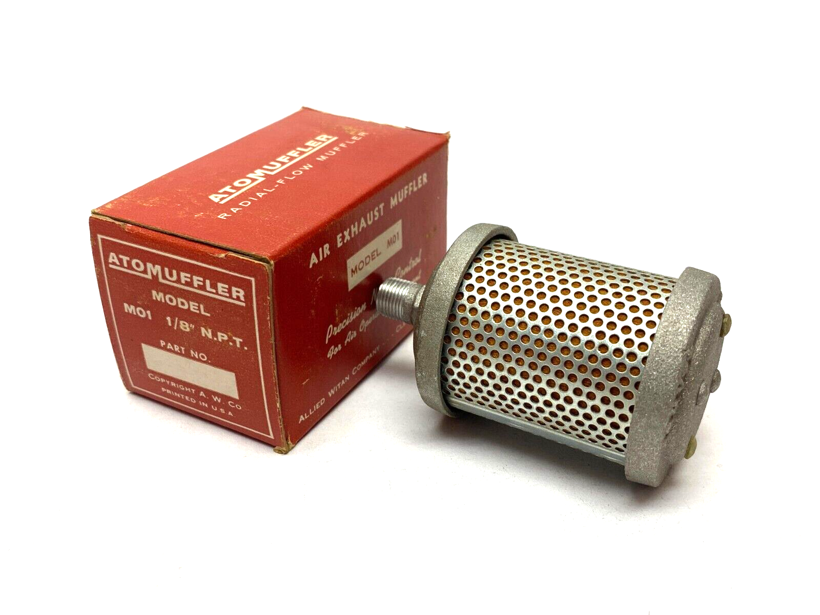 Allied Witan Atomuffler M01 Air Exhaust Filter for Air Operated Equipment 44AW56 - Maverick Industrial Sales