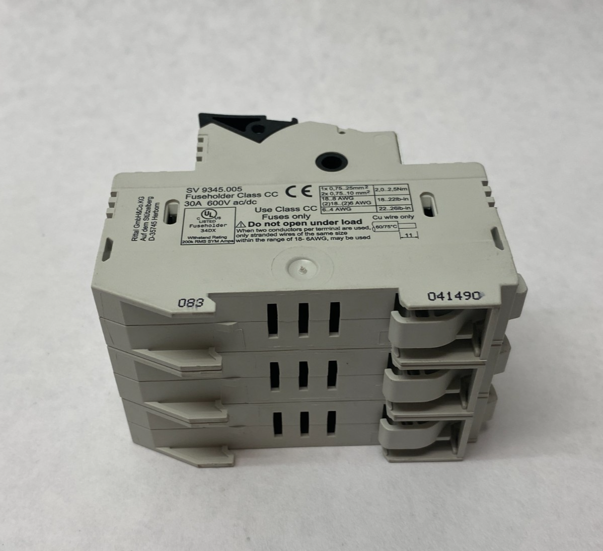 Rittal SV 9345.005 Fuse Holder 31A to 60A 3-pole 9345005 - Maverick Industrial Sales