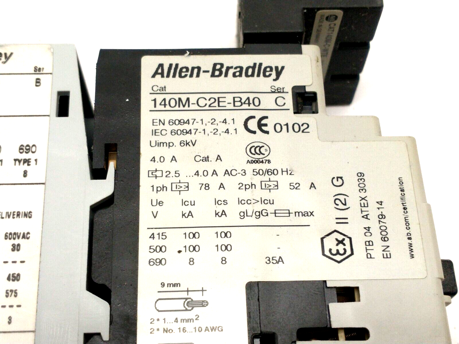 Allen Bradley 190S-AND2-CB40C-R Ser. B Compact Comb Starter w/ Circuit Breaker - Maverick Industrial Sales