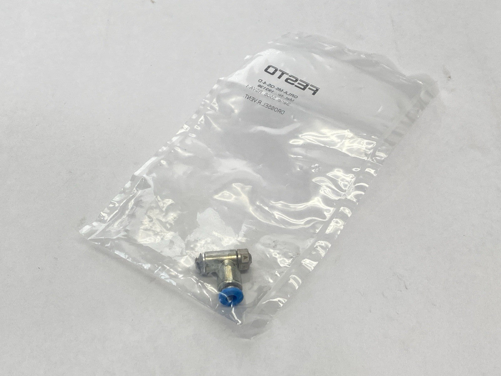 Festo GRLA-M5-QS-4-D One-Way Flow Control Valve 193138 - Maverick Industrial Sales