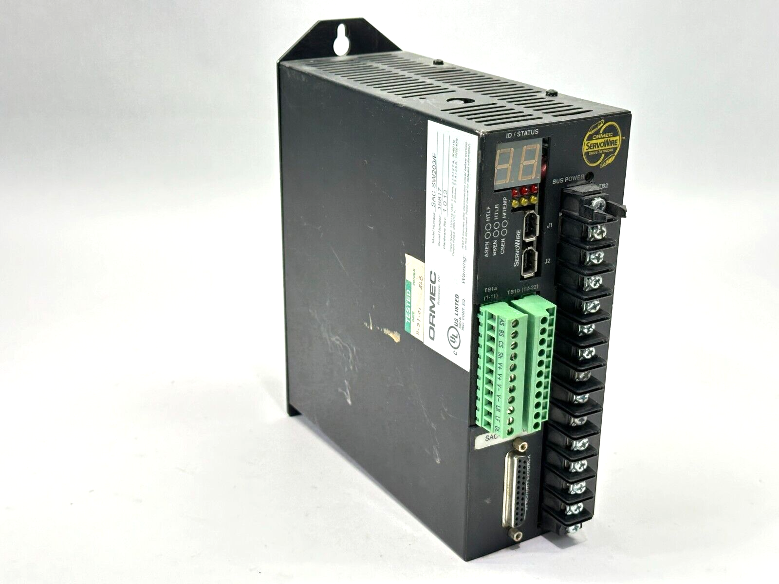 Ormec SAC-SW203/E Rev 1.0.13 Servowire Servo Motor Drive Controller Encoder - Maverick Industrial Sales