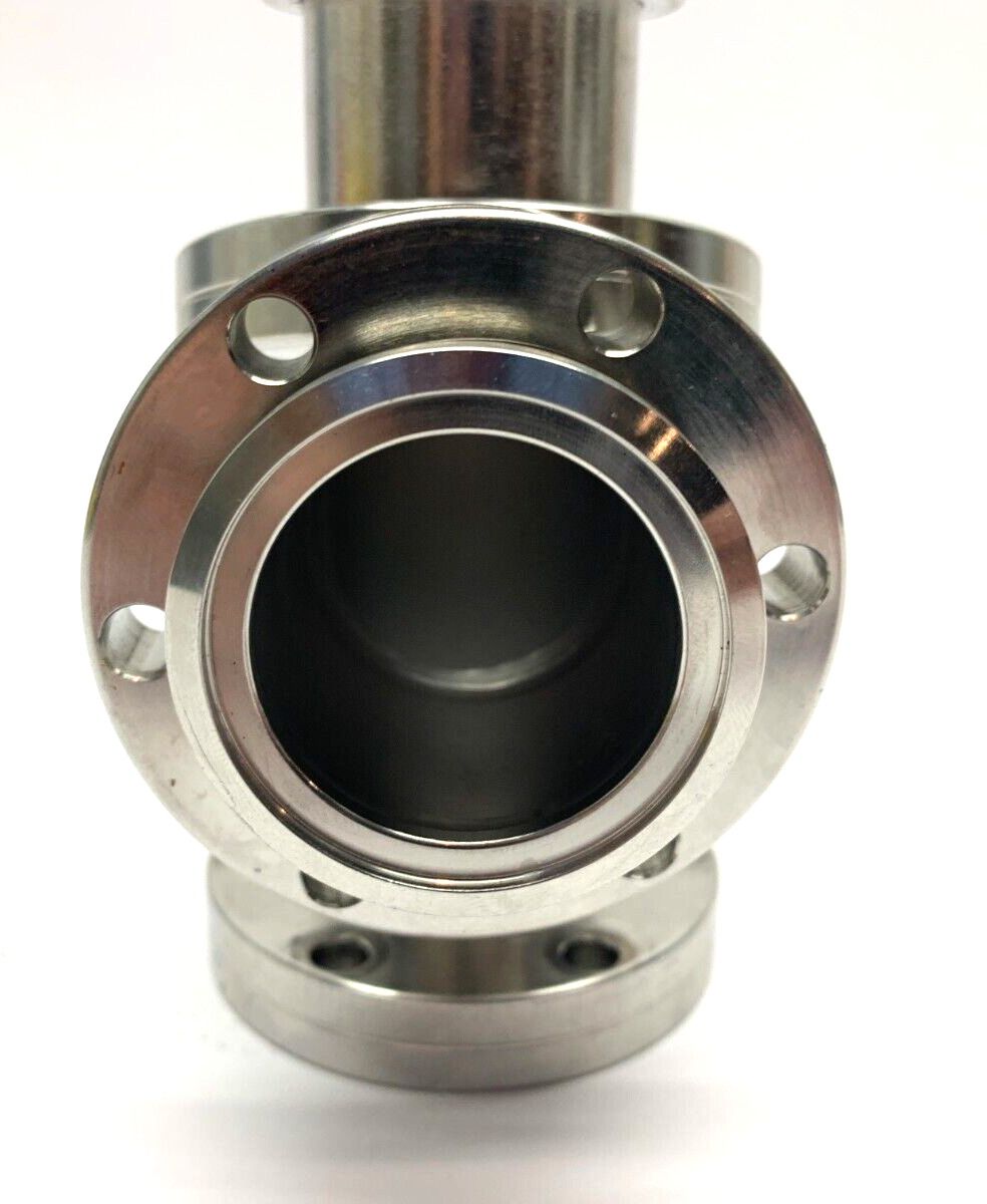 Huntington VF-151 Stainless Steel UHV Tee Fitting 2 Rotatable Flange 1 Locked - Maverick Industrial Sales