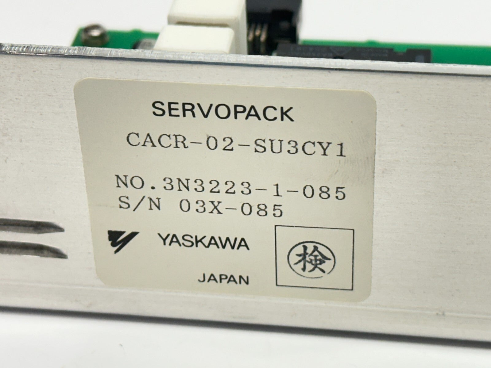 Yaskawa CACR-02-SU3CY1 Rev A0 Servopack Servo Drive - Maverick Industrial Sales