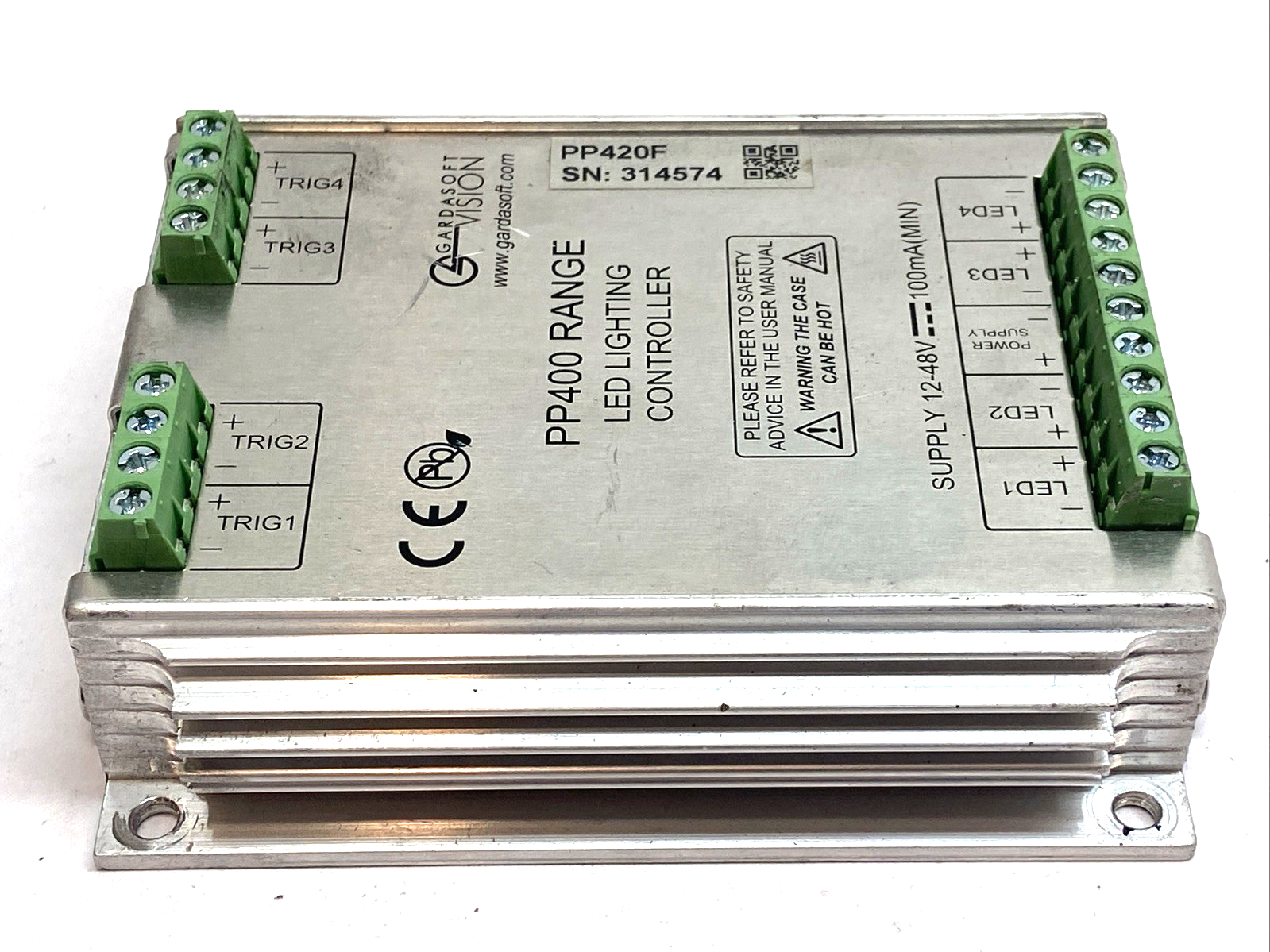 PP420F | Gardasoft LED Lighting Controller 4-Channel 10A Ethernet - For parts or not working - Maverick Industrial Sales