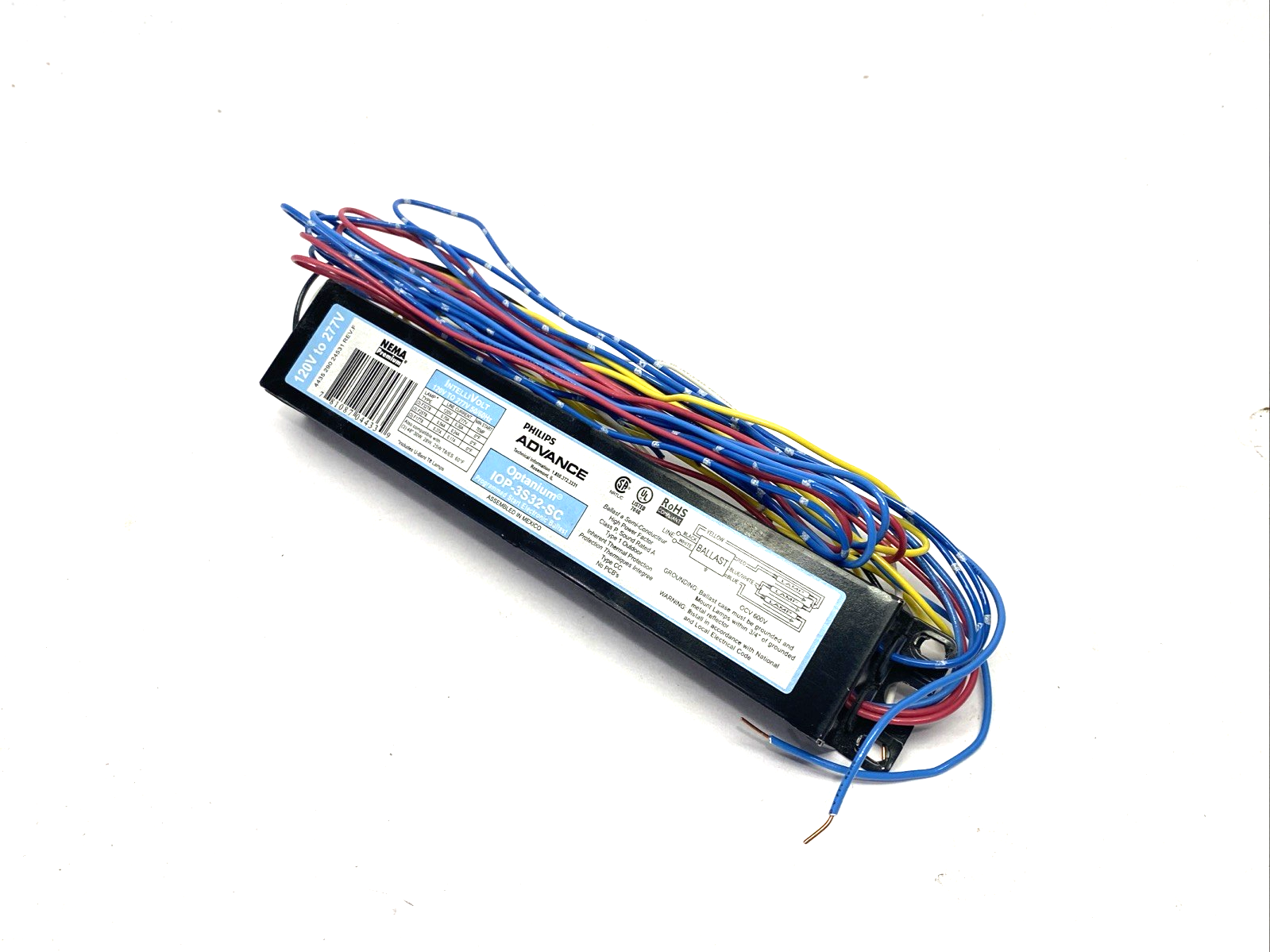IOP-3S32-SC | Philips ADVANCE Programmed Start Electronic Light Ballast 120V-277V - New – Open box - Maverick Industrial Sales
