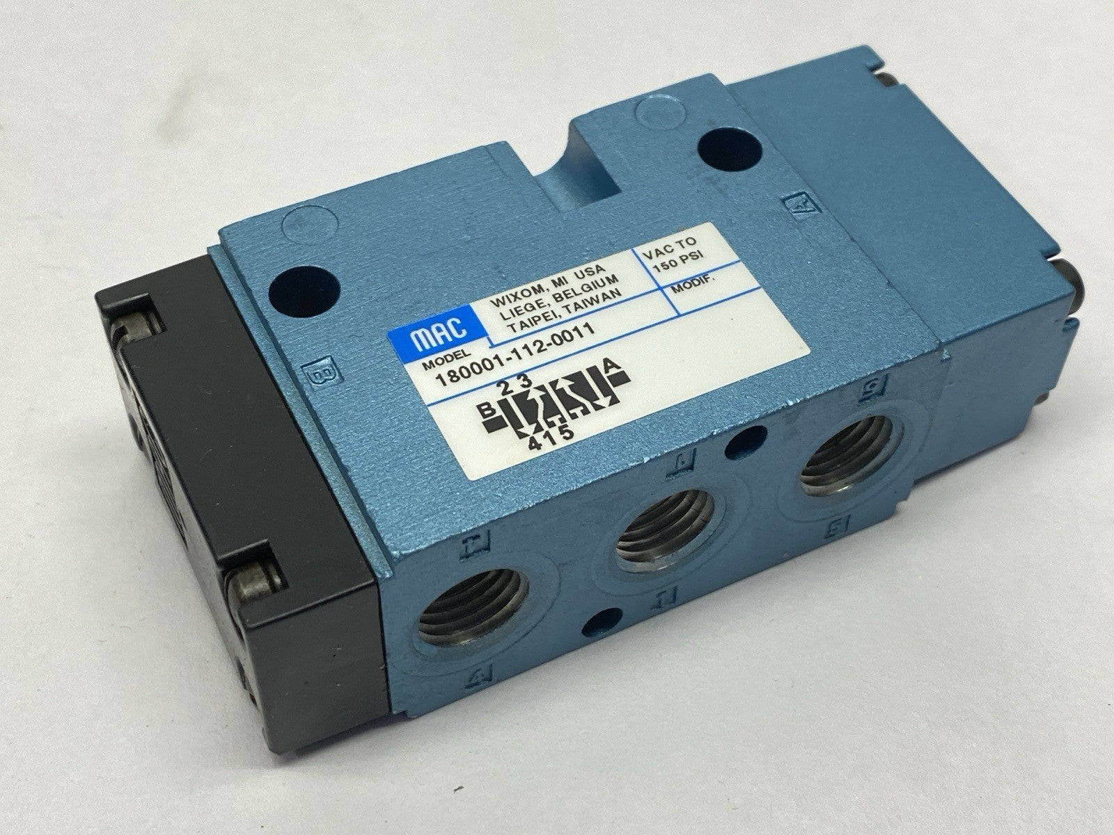 Mac Valves 180001-112-0011 4-Way Pneumatic Solenoid Valve - Maverick Industrial Sales