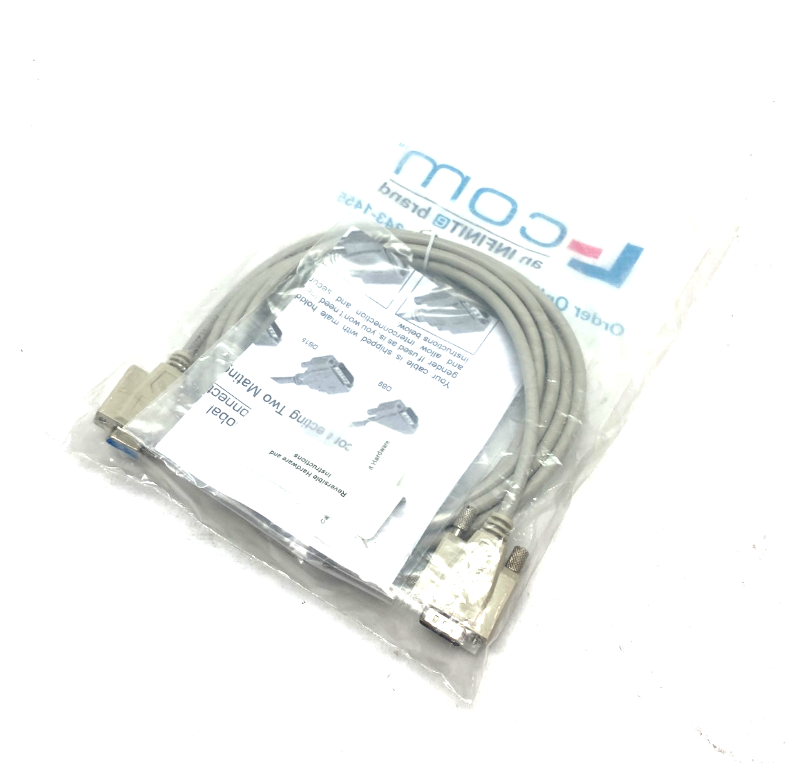 CRMN9MF-10 | L-Com Molded D-Sub Cable Reversible Hardware Male/Female - New - Maverick Industrial Sales