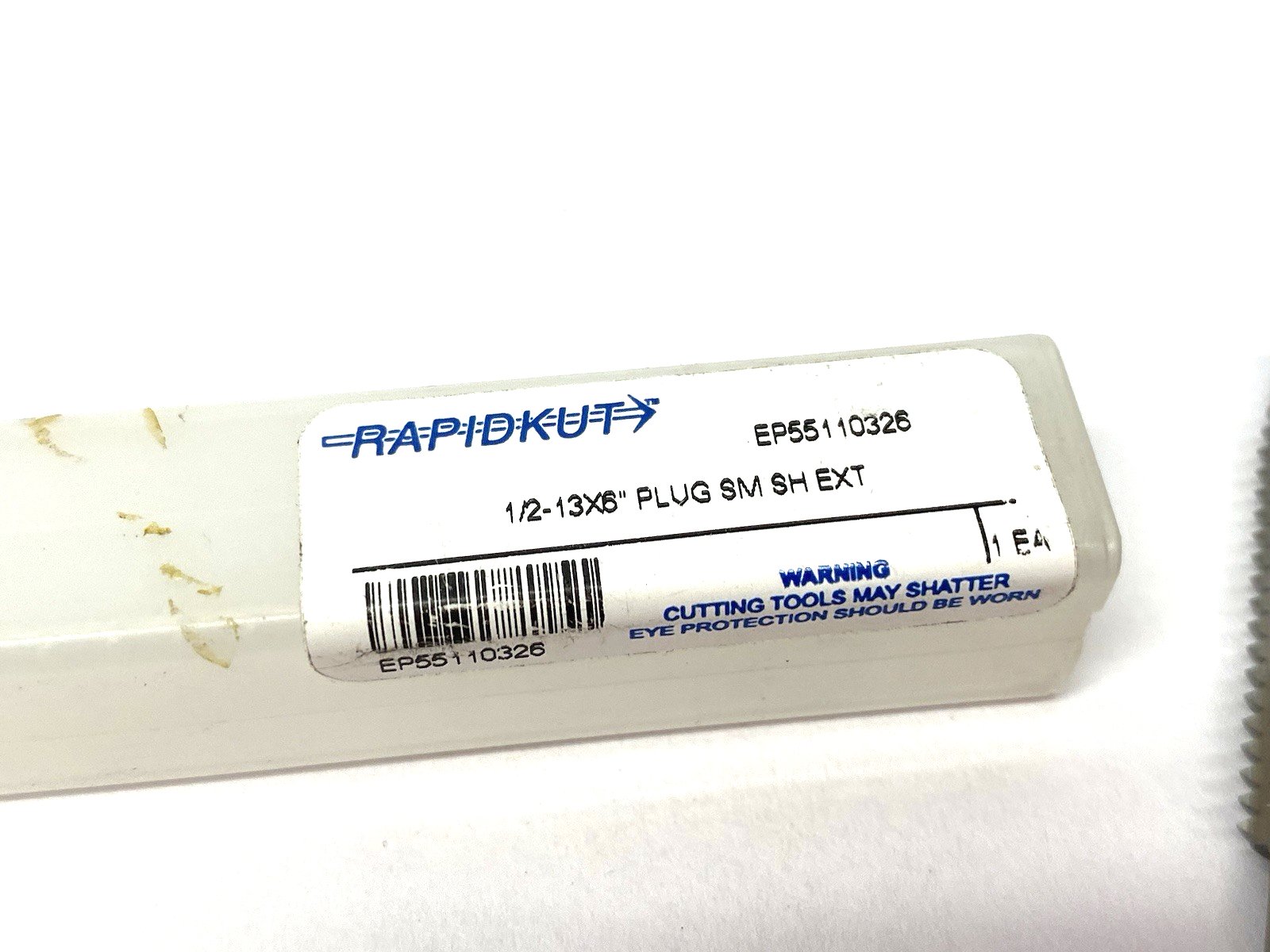 EP55110326 | Rapidkut Extension Plug Tap 1/2-13 Dia. - H3- 4 FL - Bright - HSS - New – Open box - Maverick Industrial Sales