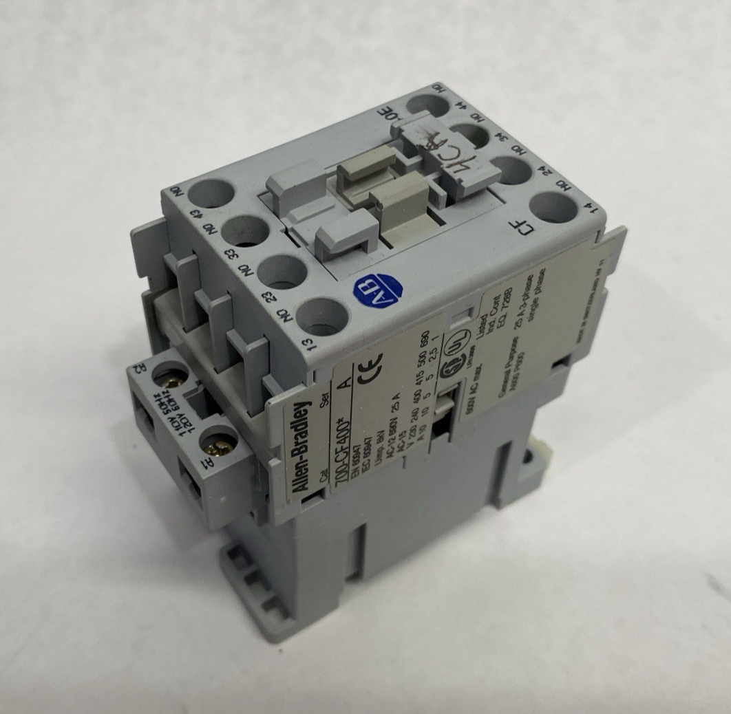 700-CF400D | Allen Bradley Ser. A Contactor 25A 690V - Used - Maverick Industrial Sales