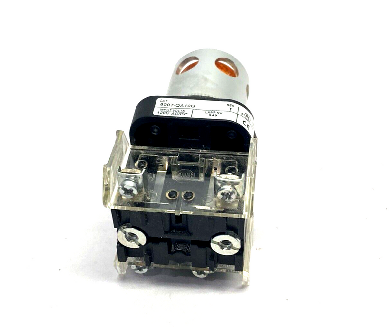 Allen Bradley 800T-QA10G Ser. T 30mm Momentary Push Button, Amber/Orange - Maverick Industrial Sales