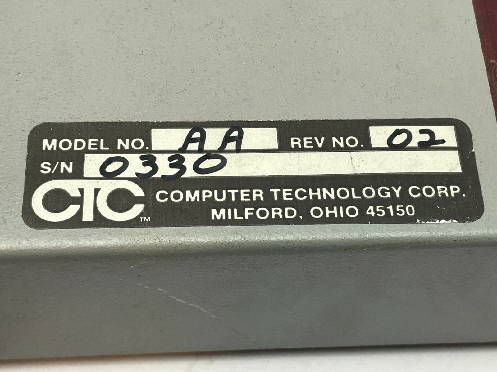 Computer Technologies Corporation AA Rev. 02 I/O Module - Maverick Industrial Sales