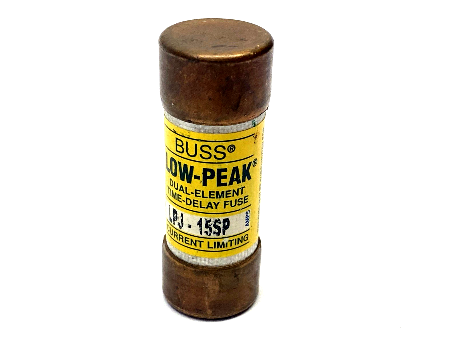 Bussmann LPJ-15SP Class J Fuse, Time-Delay, Dual-Element, 15A LOT OF 2 - Maverick Industrial Sales