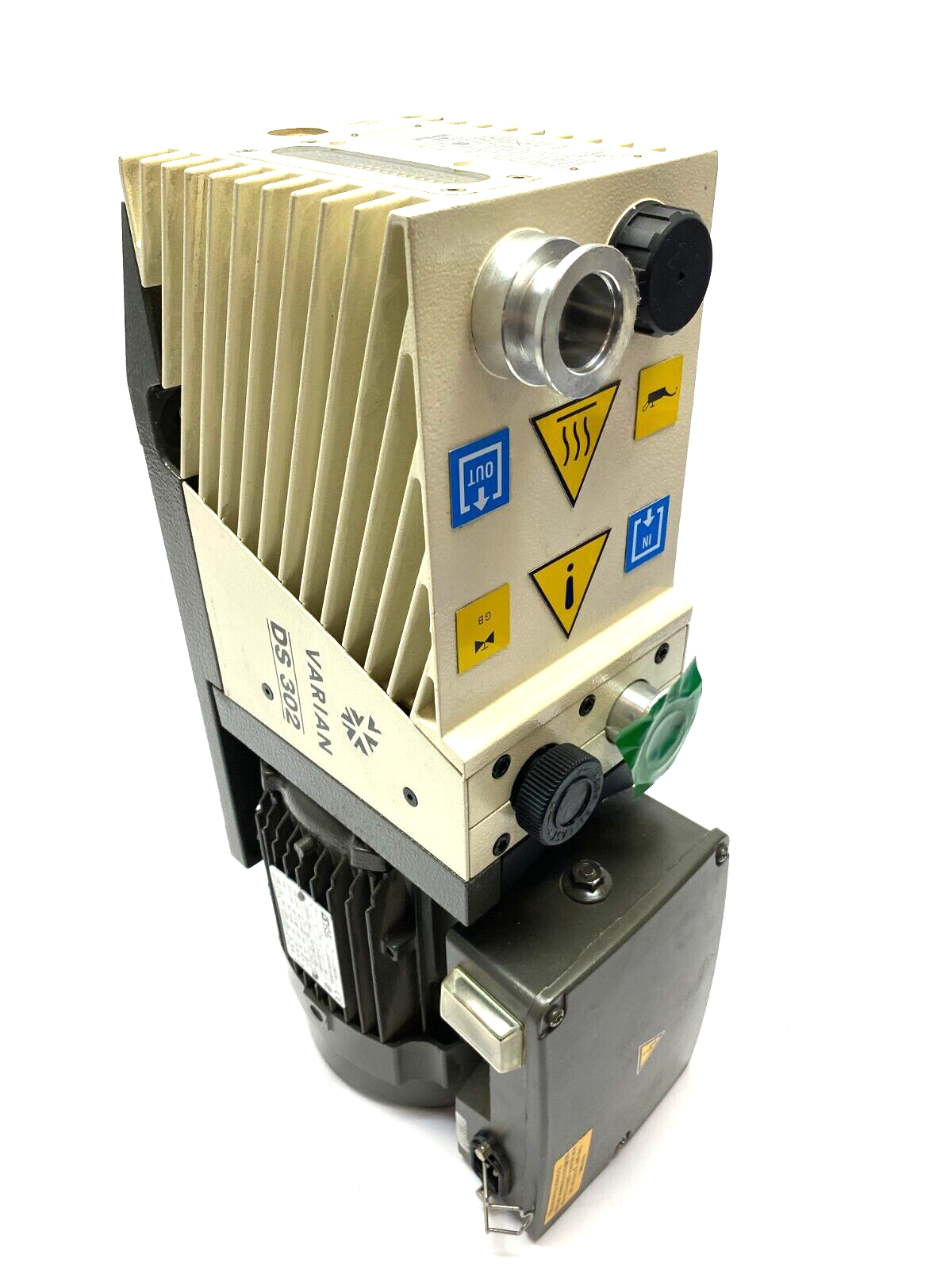 Varian 949-9325 Dual Stage Rotary Vane Vacuum Pump DS 302 Leroy Somner Motor - Maverick Industrial Sales