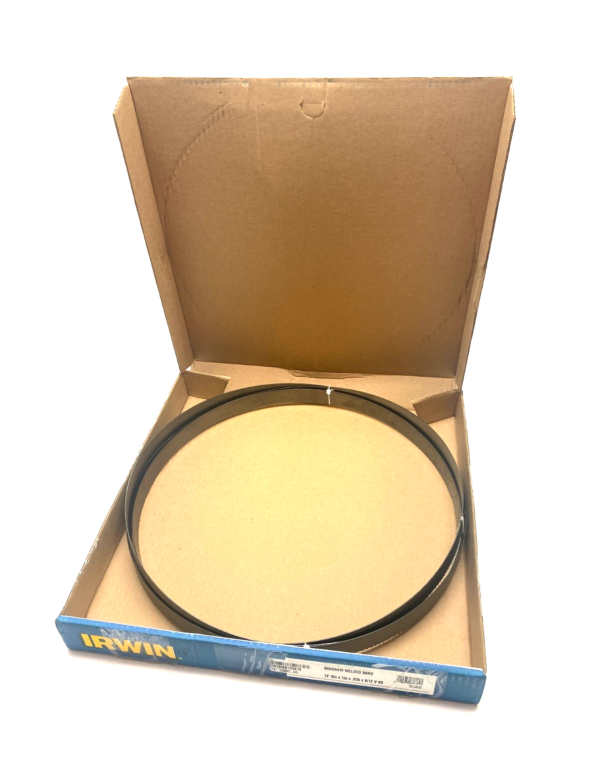 87815IBB123810 | Irwin Welded Bandsaw Blade: 12' 6 Long x 1" Wide x 8 to 12 TPI - Open box - Maverick Industrial Sales