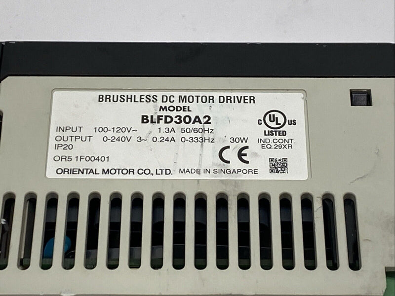 Oriental Motor BLFD30A2 Vextra Brushless DC Motor Driver Speed Controller 30W - Maverick Industrial Sales