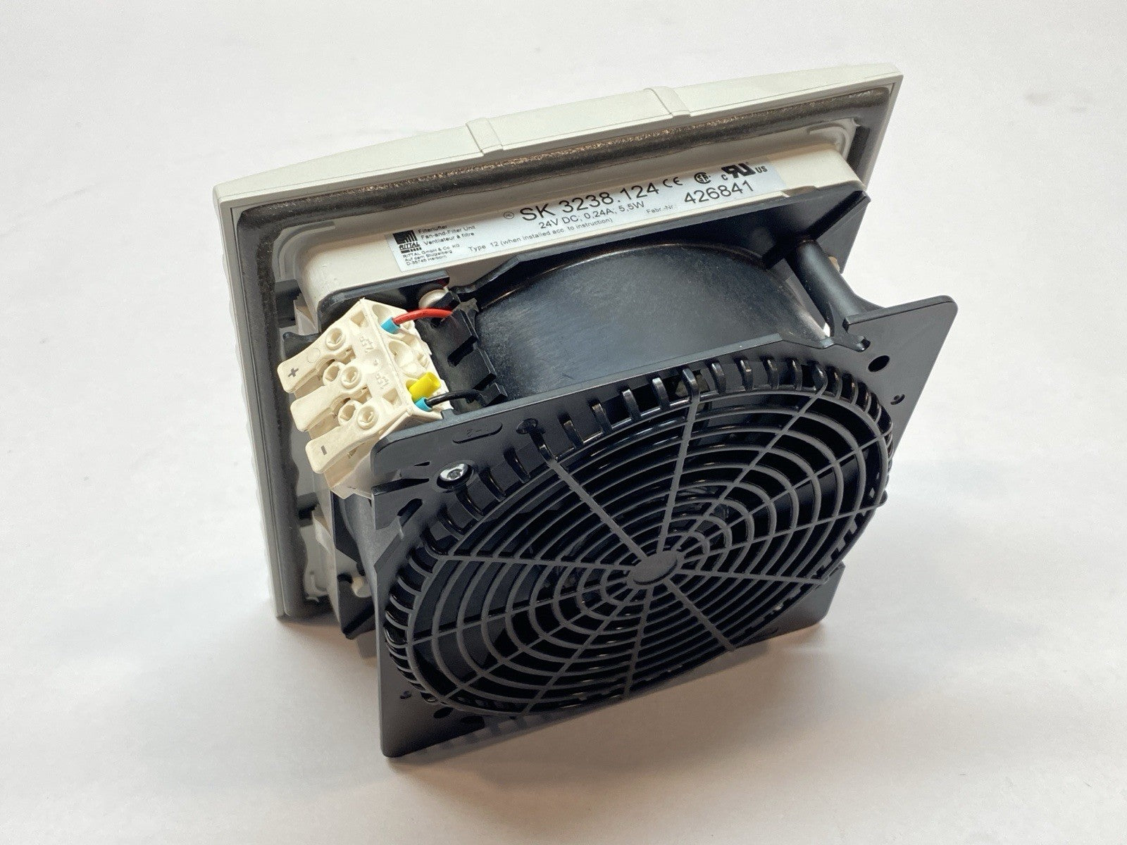 SK 3238.124 | Rittal Axial Fan And FIlter Unit 0.24A 24VDC 5.5W - Used - Maverick Industrial Sales