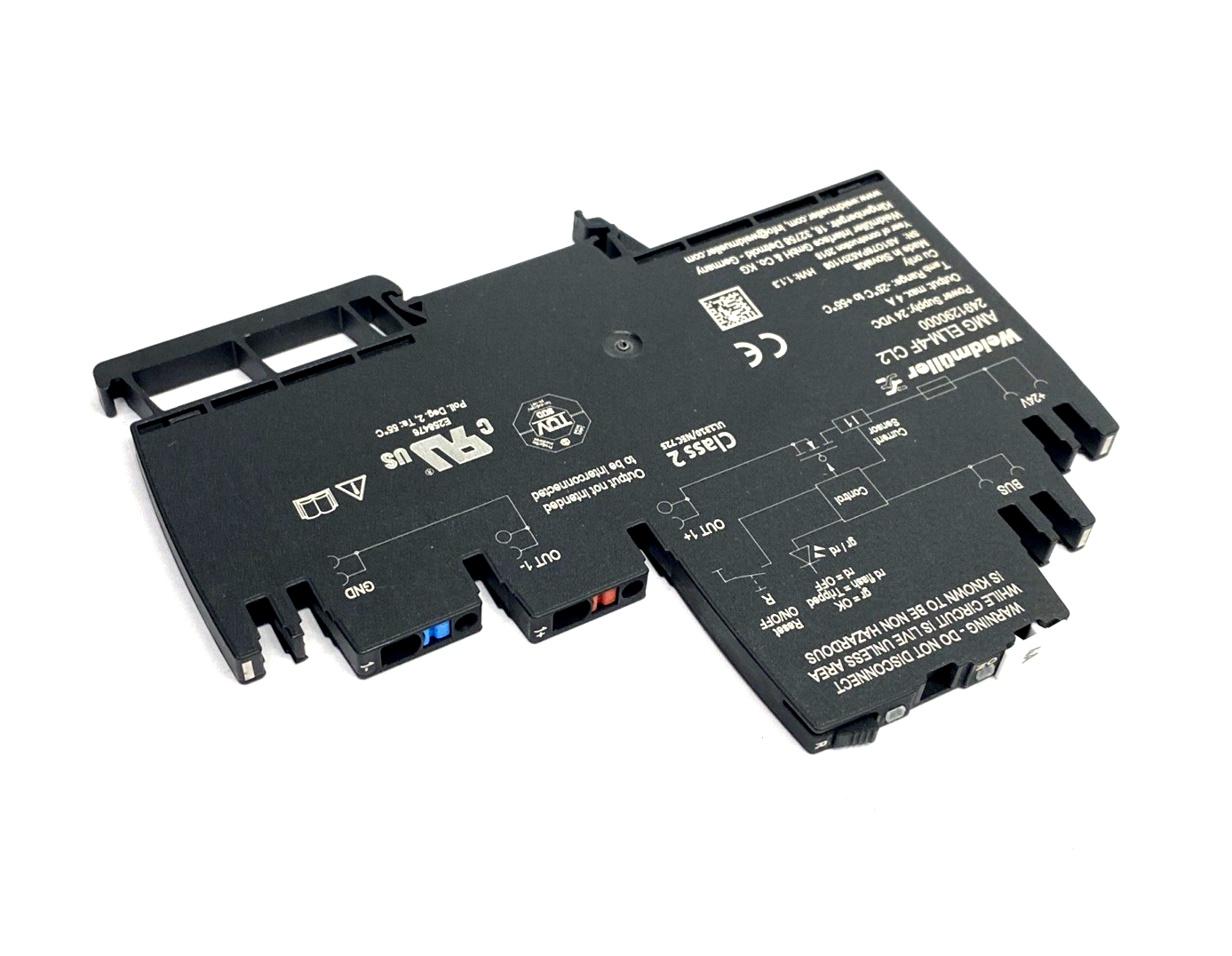Weidmuller 2491290000 Electronic Load Monitoring, 4A, 24VDC AMG ELM-4F CL2 - Maverick Industrial Sales