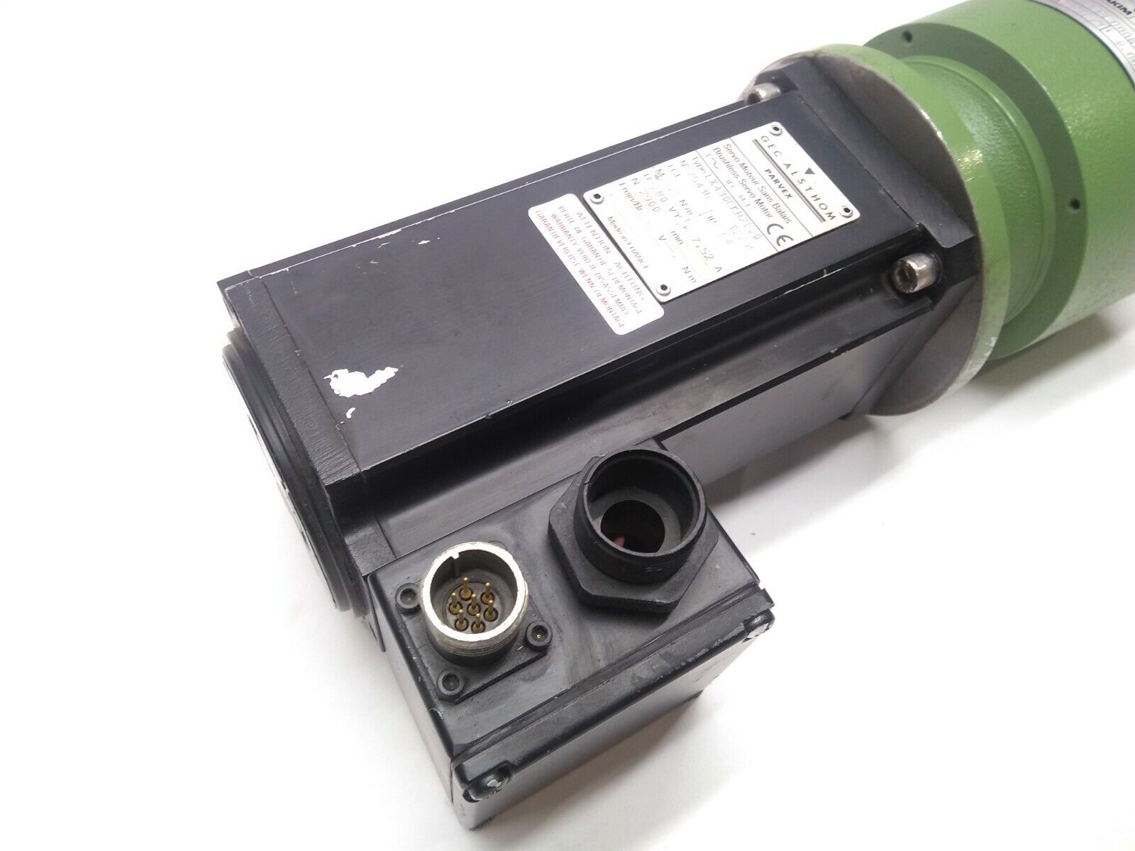 GEC Alsthom Parvex LX43CKR2000 Brushless Servo Motor with AKIM AG Gear Reducer - Used - Maverick Industrial Sales