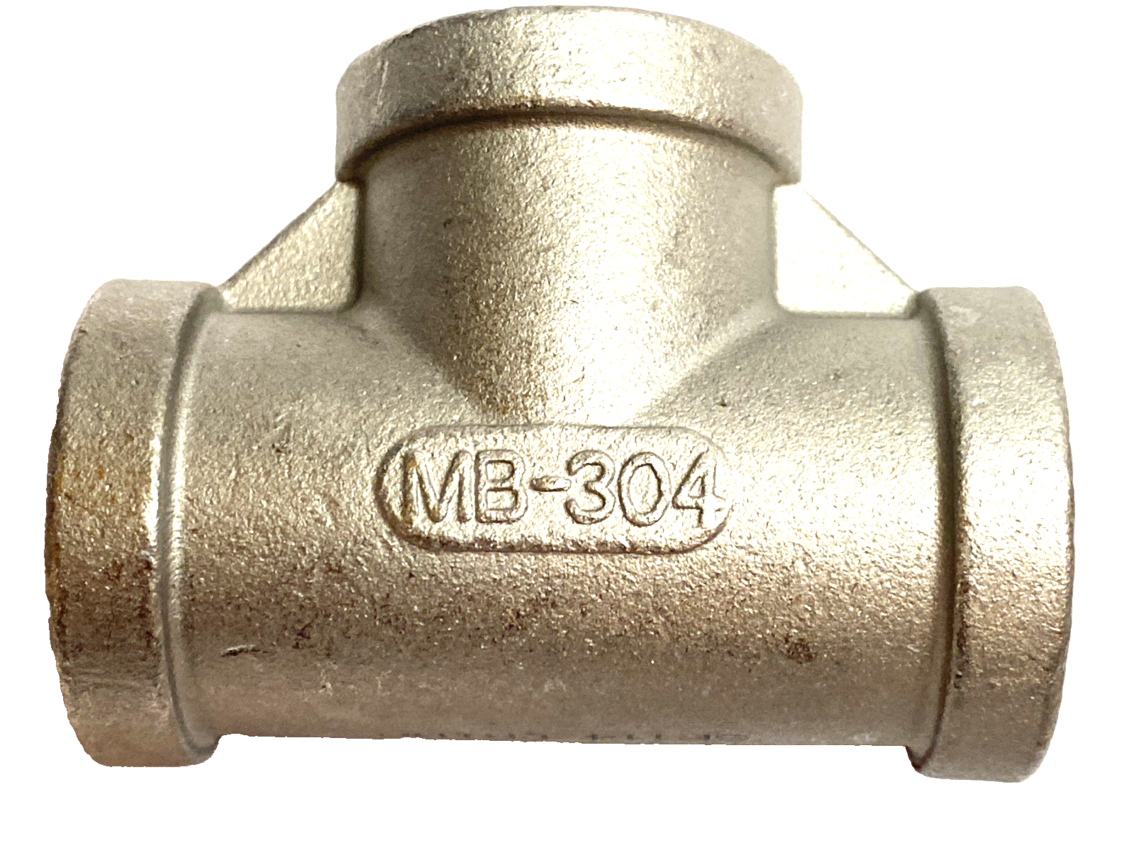Tee Pipe Fitting 1/2" NPT 304 Stainless Steel LOT OF 7 - Maverick Industrial Sales