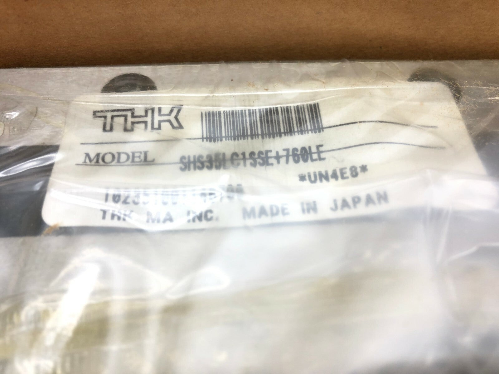 THK 760mm OAL Linear Rail & Bearing Block, SHS35LC1SSE+760LE UN4E8 - Maverick Industrial Sales