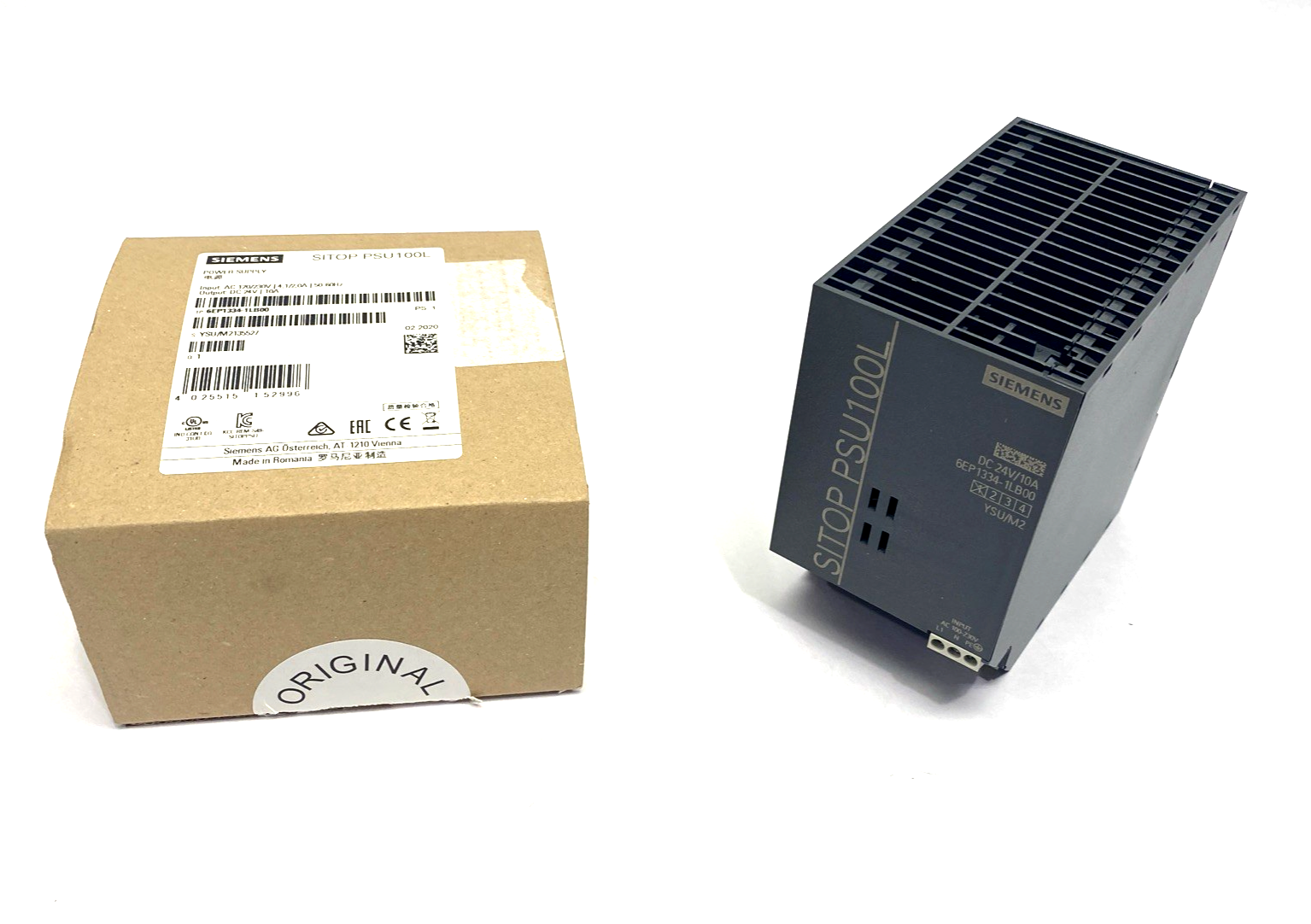 Siemens 6EP1334-1LB00 Power Supply 120/230VAC 4.1/2.0A 24VDC 10A - Maverick Industrial Sales