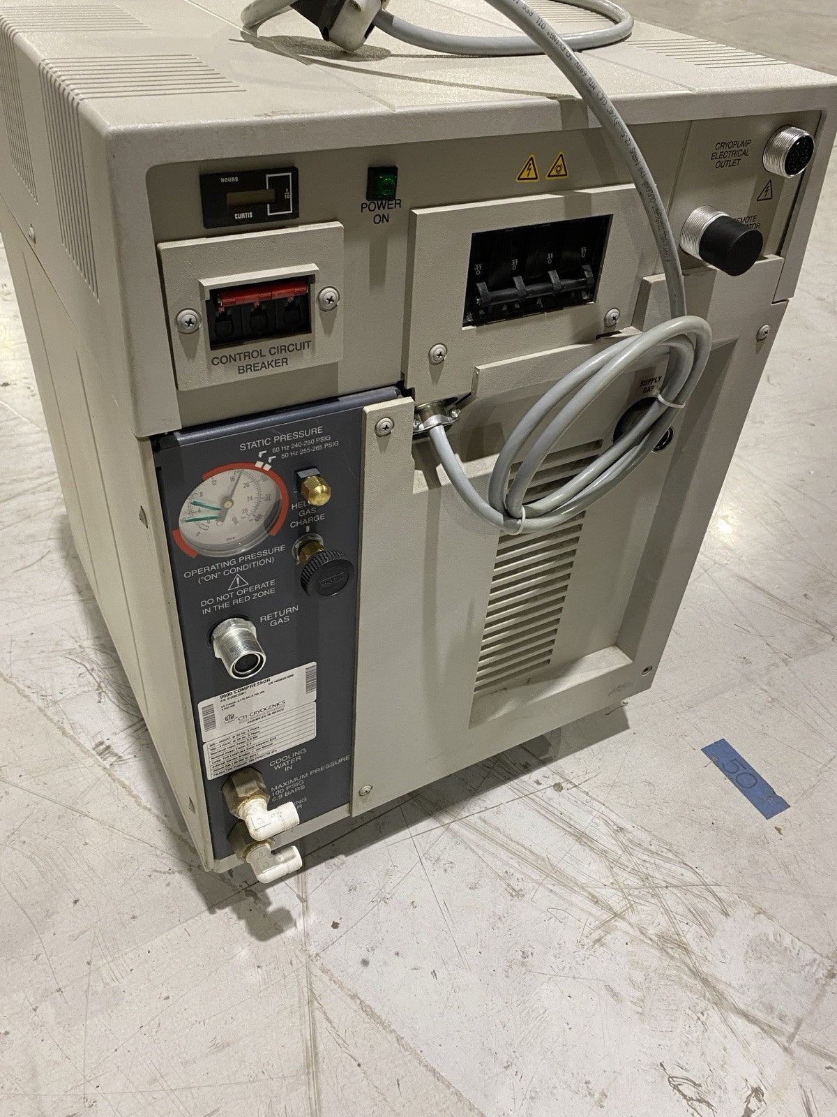 CTI Cryogenics 8135901G001 9600 Series Compressor 380-460V 3Ph Cracked Casing - Maverick Industrial Sales