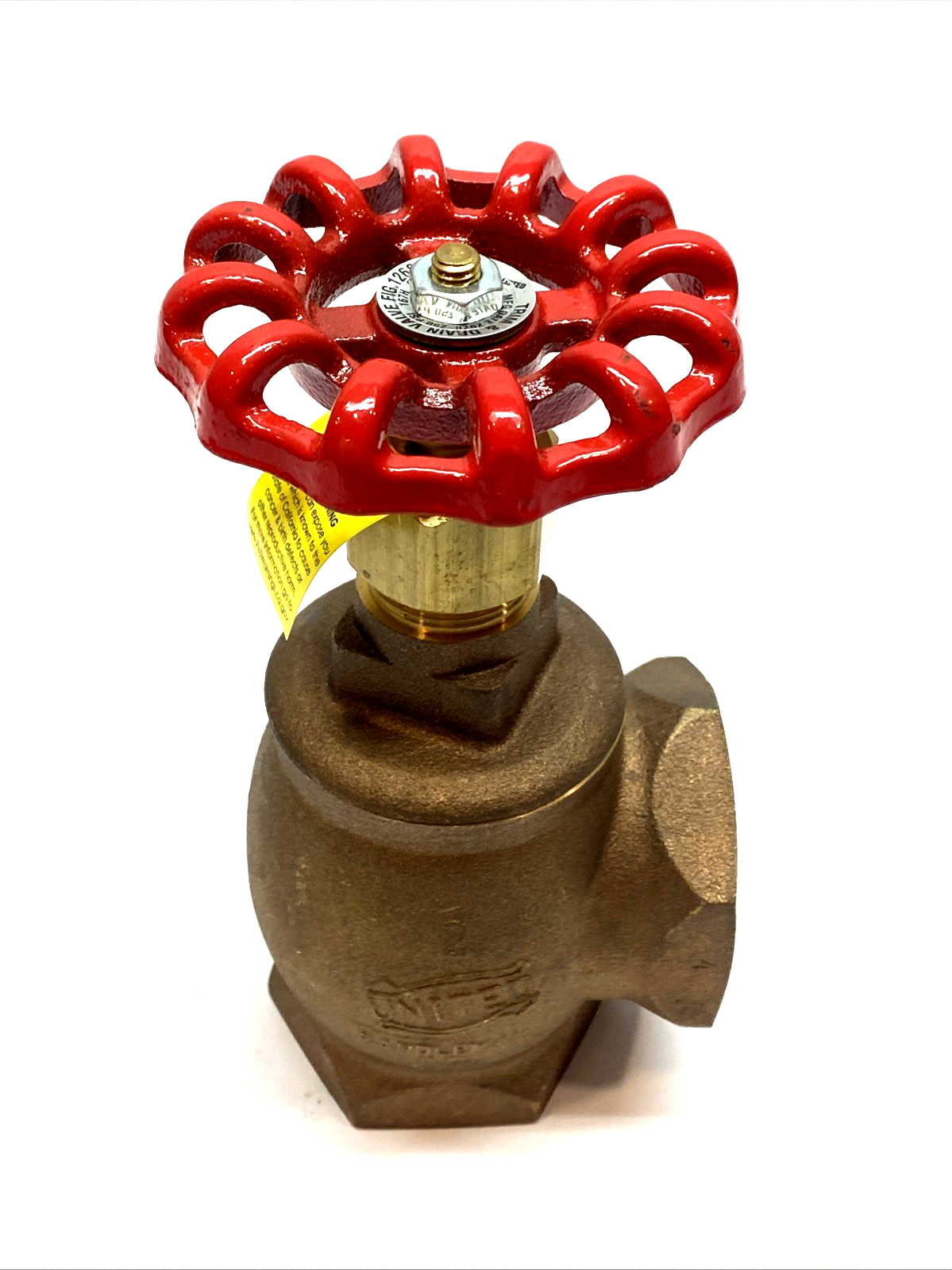 United Brass 126SUL 1-1/2" NPT Angle Valve 125 PSI, Heavy Duty Bronze Industrial - Maverick Industrial Sales