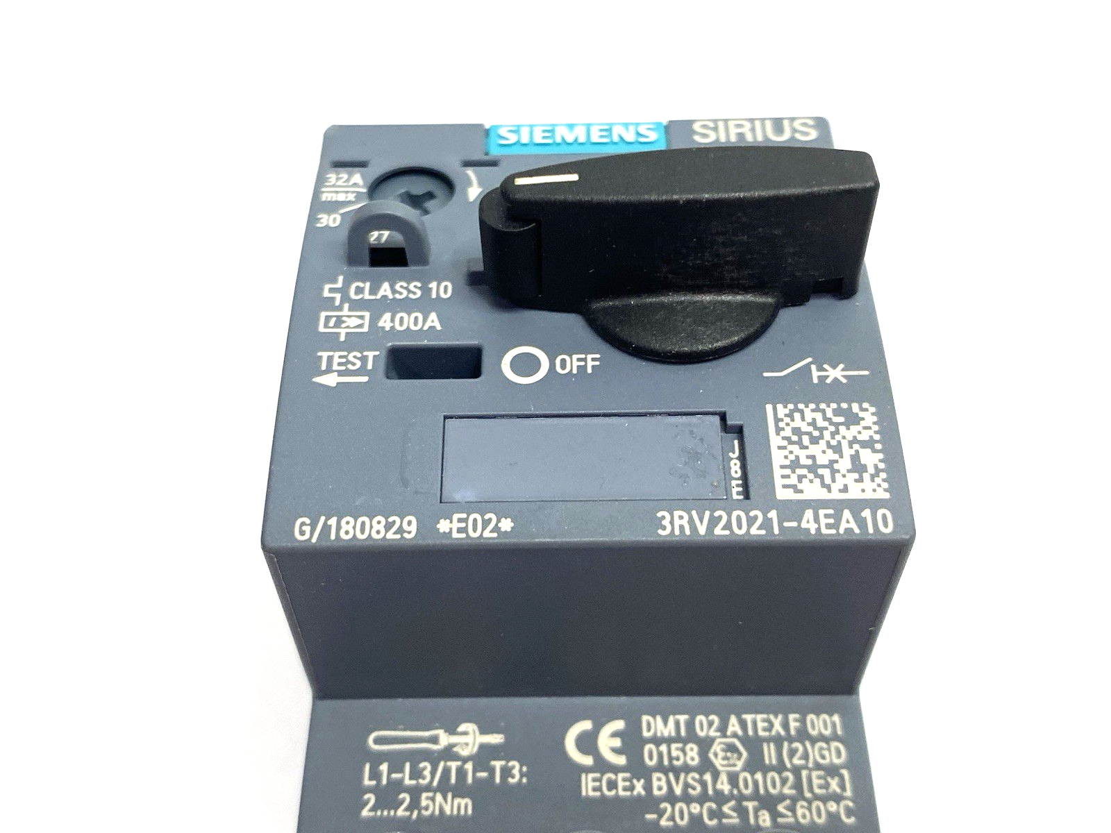 Siemens 3RV2021-4EA10 SIRIUS Motor Protection Circuit Breaker, Size S00 - Maverick Industrial Sales