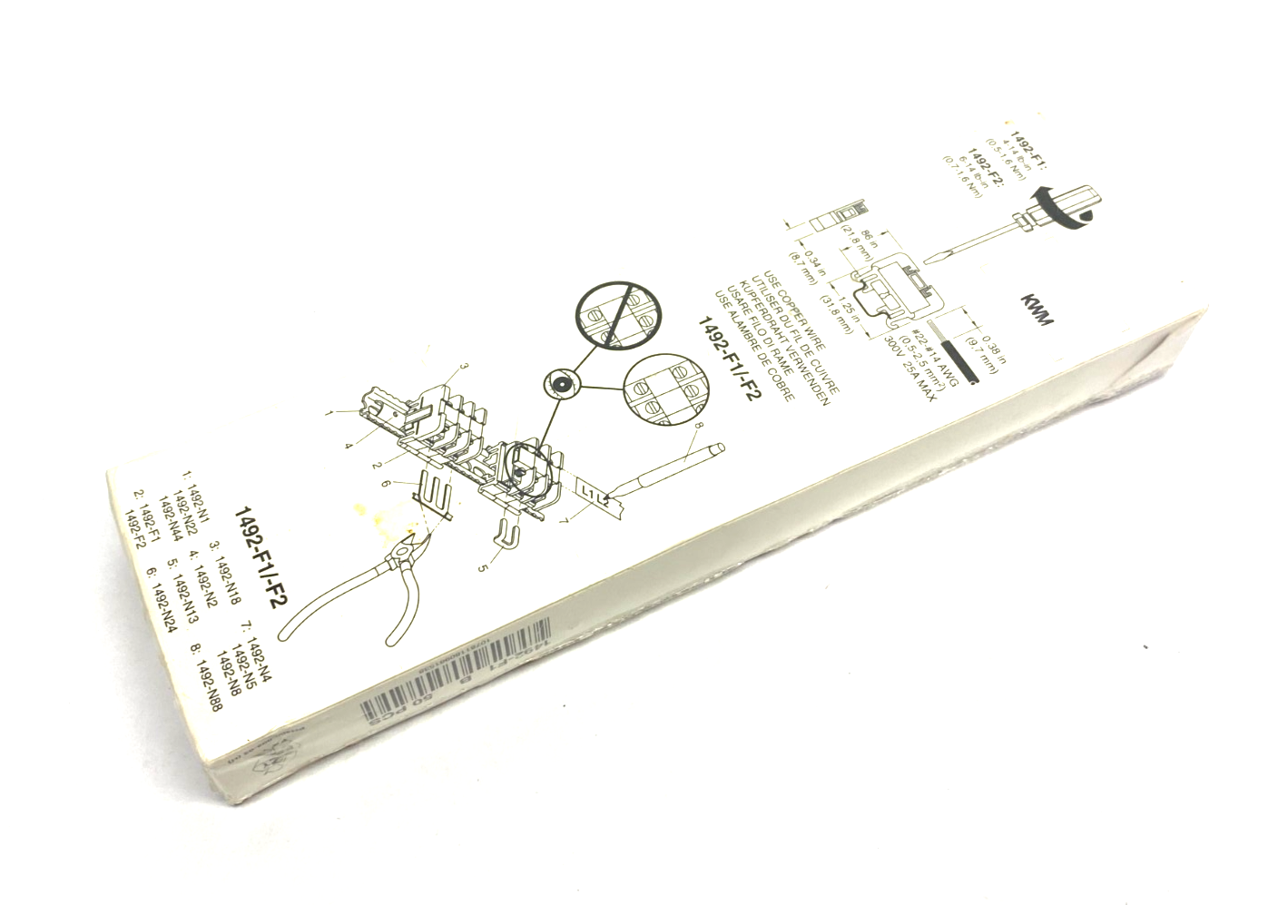 Allen Bradley 1492-F1 Ser. B Terminal Blocks PKG OF 50 - Maverick Industrial Sales