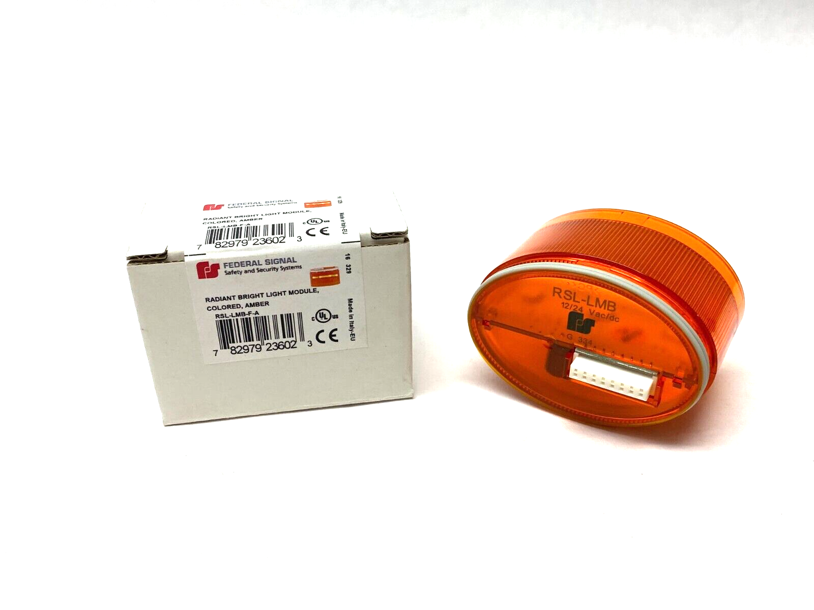 Federal Signal RSL-LMB-F-A Radiant Steady Bright Stack Light Module Amber - New – Open box - Maverick Industrial Sales