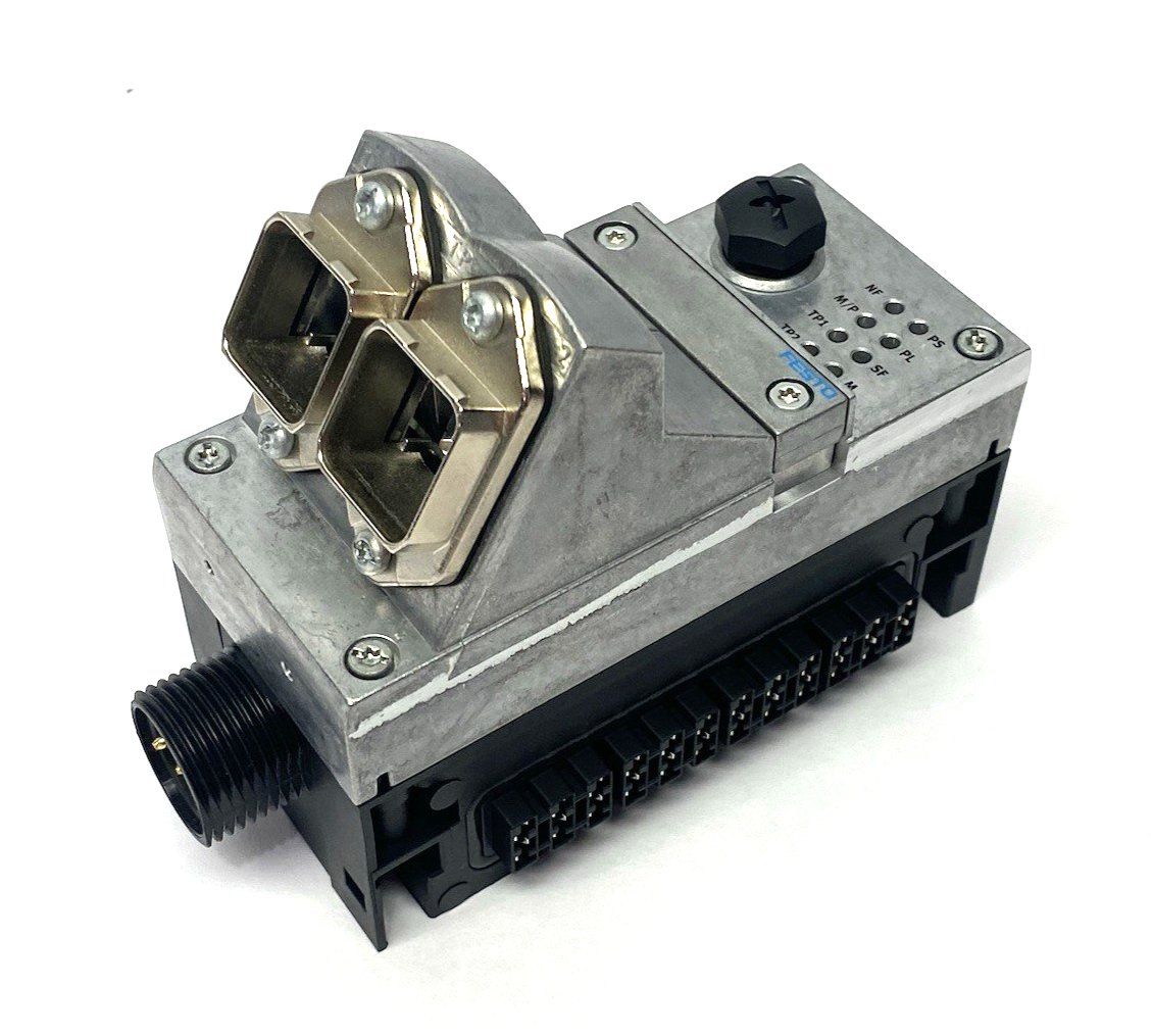 CPX-M-FB44 | Festo PROFINET RT Interface Module 8110370 w/ CPX-GE-EV-S-7/8-5POL - Used - Maverick Industrial Sales