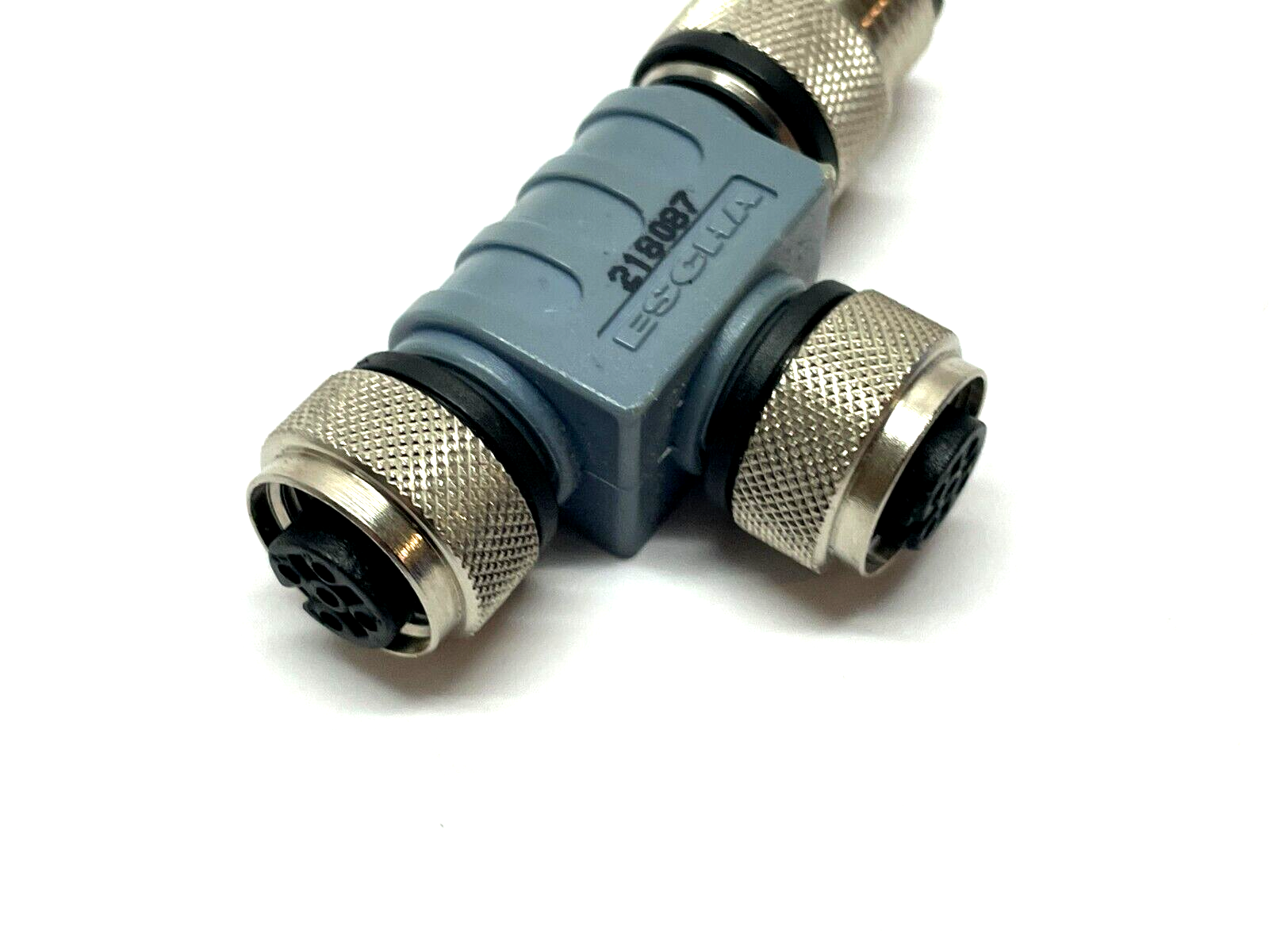 Escha FKM5-FKM5-FSM5 T-splitter M12 5-Pole 8011661 - Maverick Industrial Sales