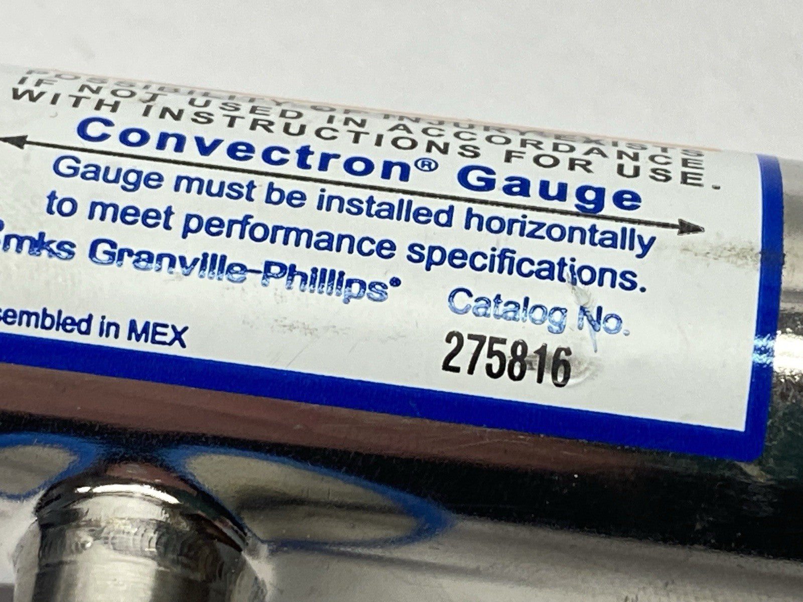 275816 | MKS Granville-Phillips Convectron Gauge E50902 - Used - Maverick Industrial Sales