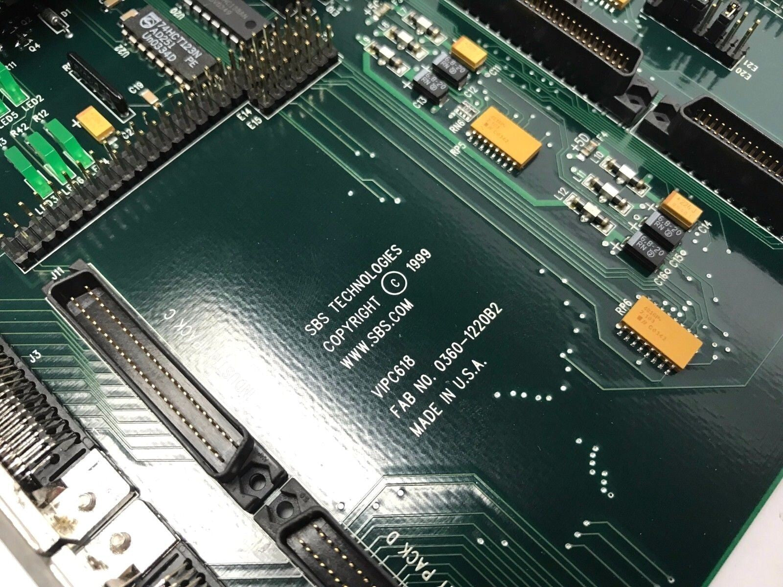 SBS Technologies VIPC618 4-Slot 6U VME IndustryPack Carrier Board 91612202 Rev G - Maverick Industrial Sales