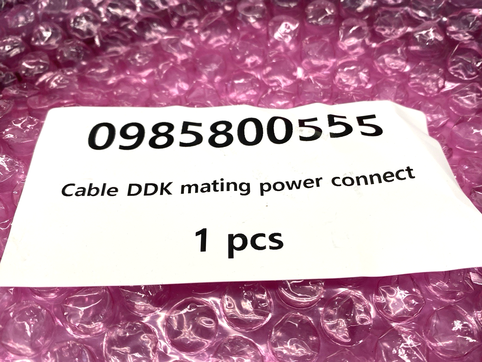 0985800555 Single-Ended Cable DDK Mating Power Connect - Maverick Industrial Sales