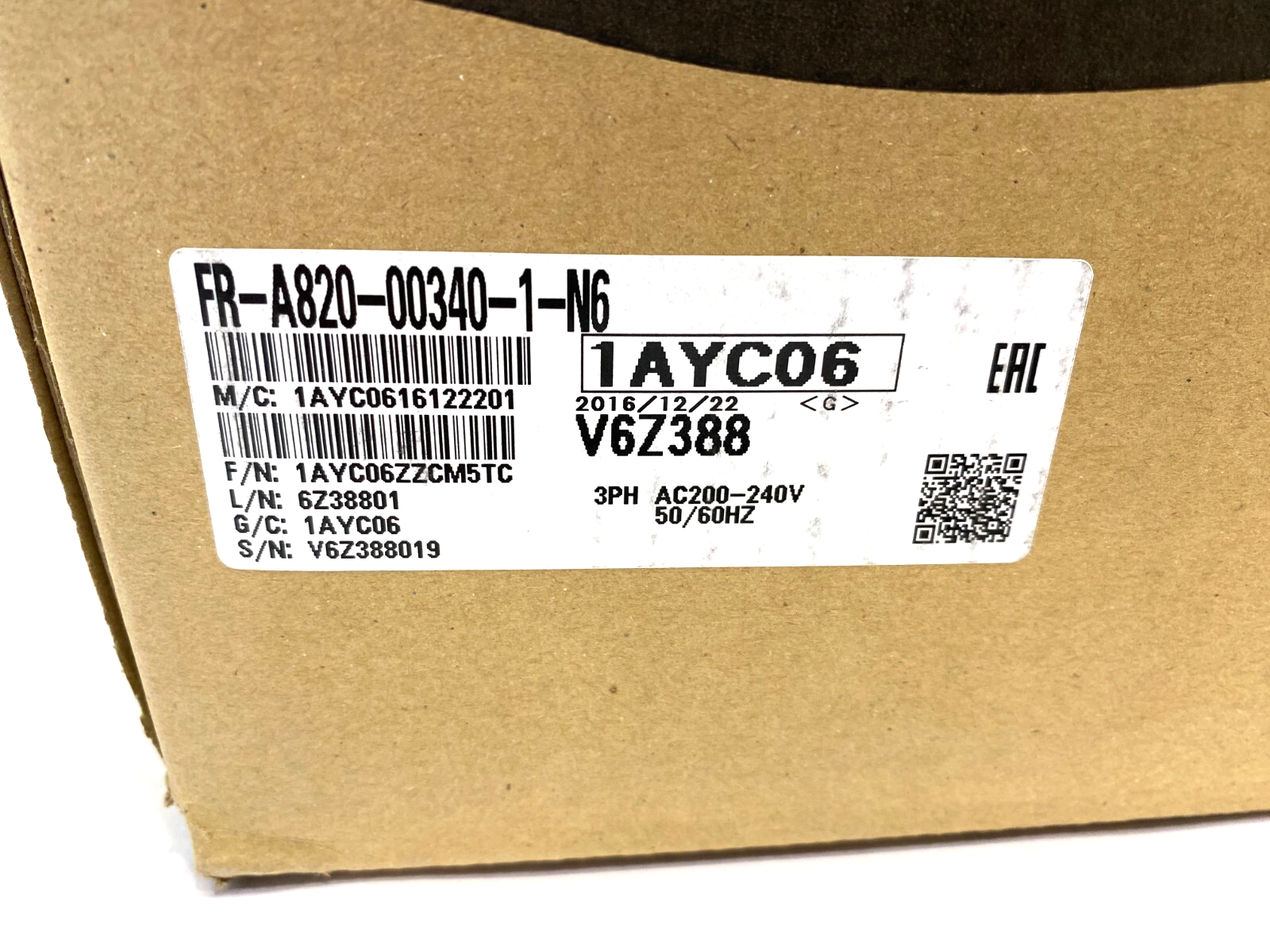 Mitsubishi FR-A820-00340-1-N6 Plus Series Variable Speed/Frequency Drive 3Ph - Maverick Industrial Sales