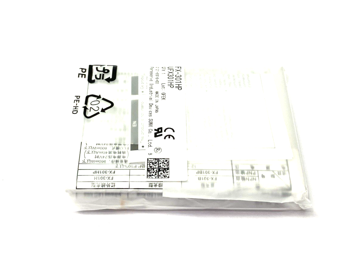 FX-301HP | Panasonic SunX Digital NAVI Fiber Sensor, Amplifier, Through-Beam PNP - New - Maverick Industrial Sales