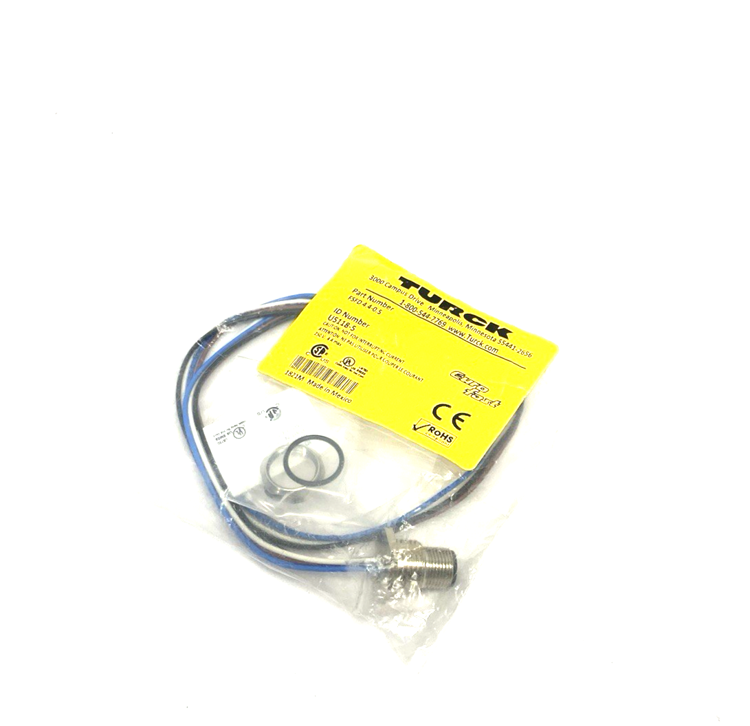 FSFD 4.4-0.5 | Turck Eurofast Panel Mount Receptacle Connector M12 4-Pin U5118-5 - New - Maverick Industrial Sales