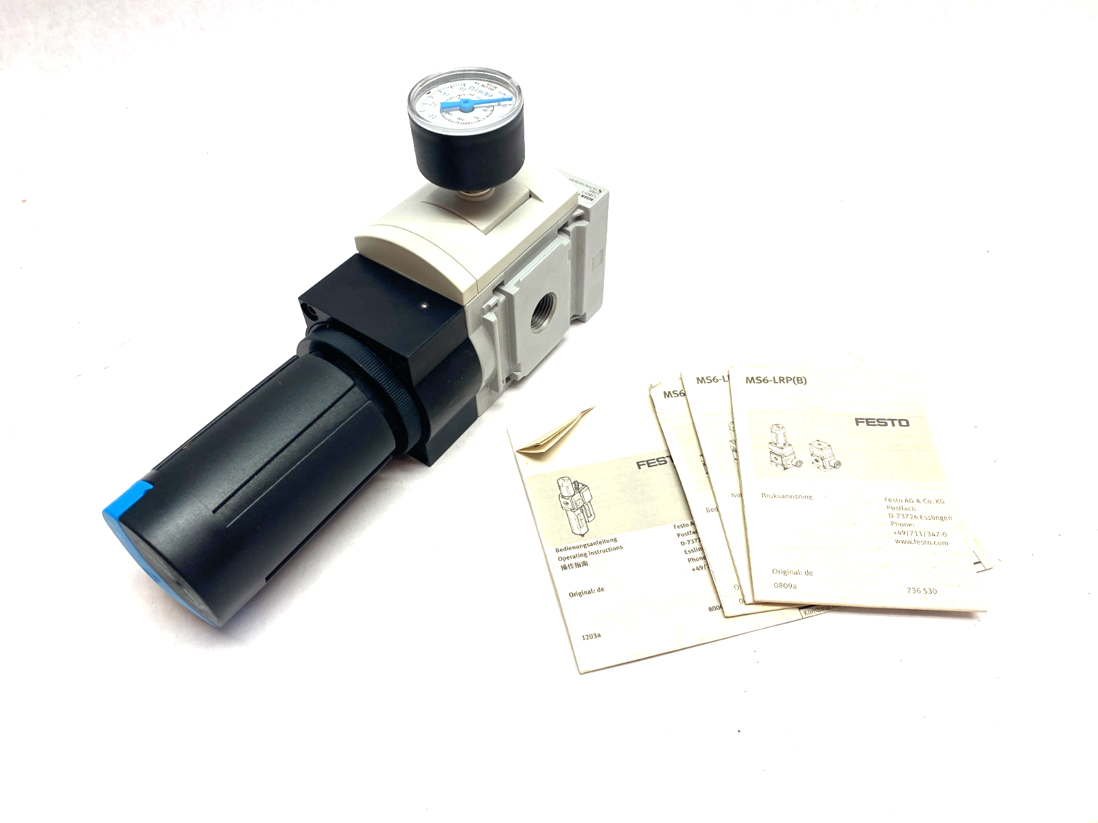 Festo MS6N-LRP-3/8-D7-A8M-AS Pneumatic Pressure Regulator 538053 - Maverick Industrial Sales