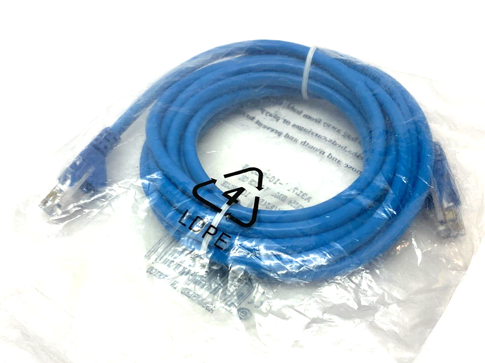 Belkin A3L791-10-BLU-S Snagless Cat5 Patch Cable RJ45 to RJ45 10' Length Blue - Maverick Industrial Sales