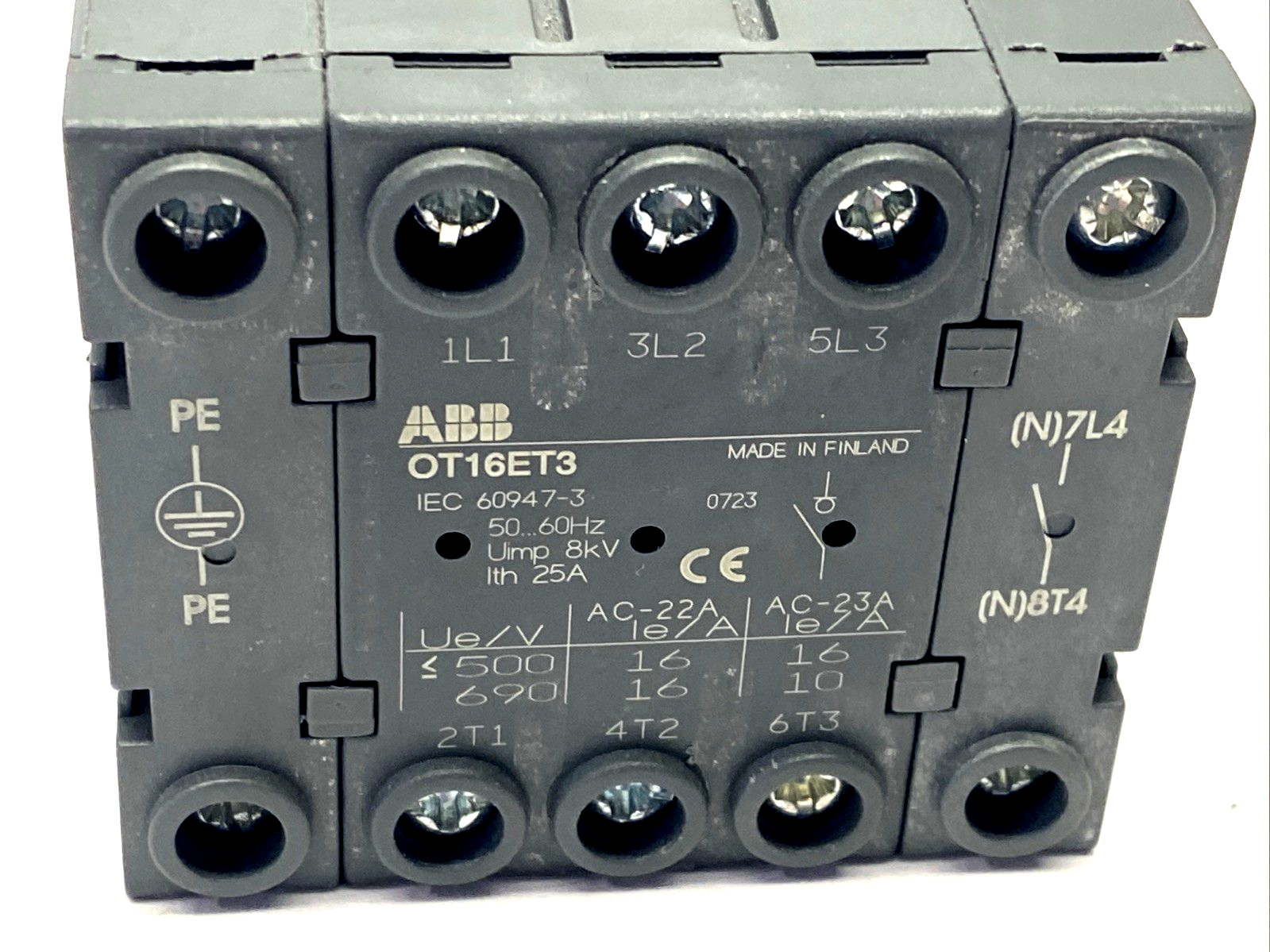 OT16ET3 | ABB Disconnect Switch 25A 8kV - Used - Maverick Industrial Sales
