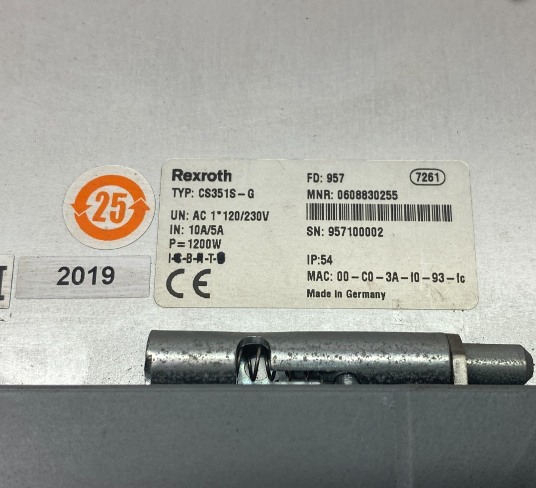 Bosch Rexroth 0608830255 Compact System Single Controller CS351S-G - Maverick Industrial Sales