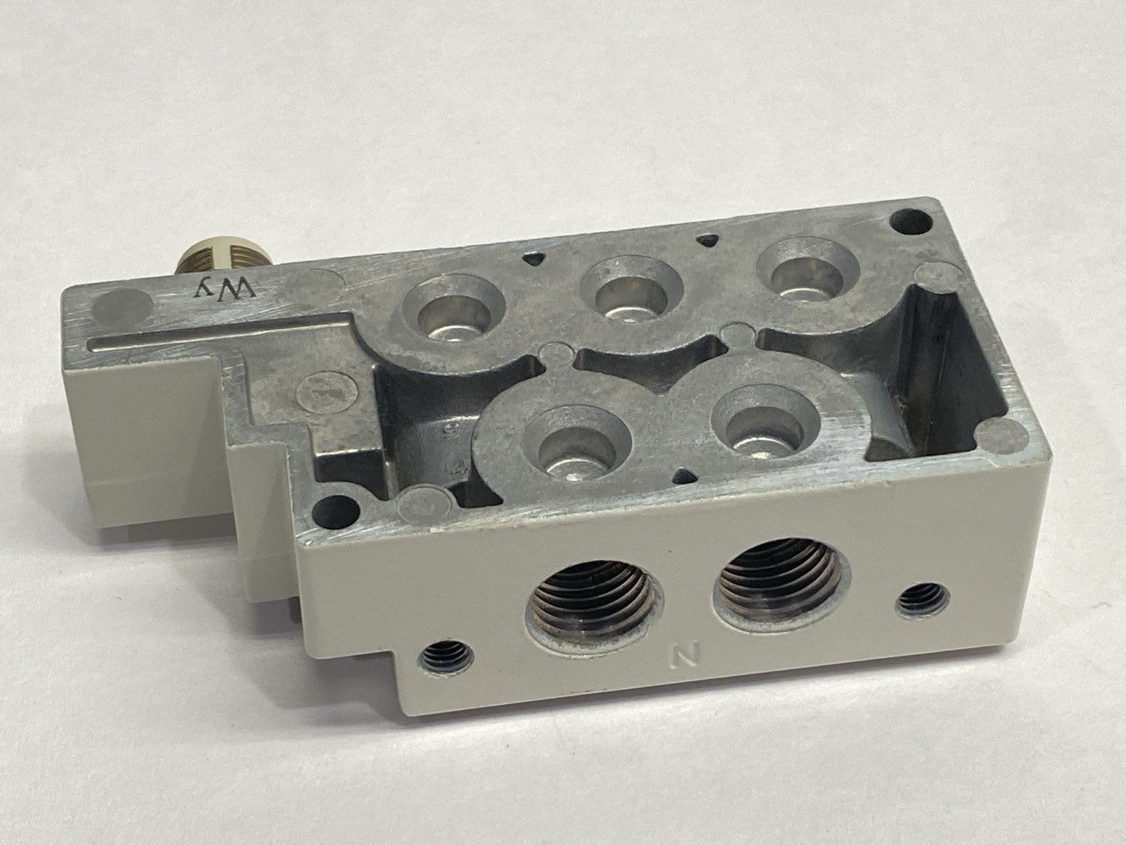 SMC SY50M-27-1-W0-02F Pneumatic Solenoid Valve Base Unit - Maverick Industrial Sales