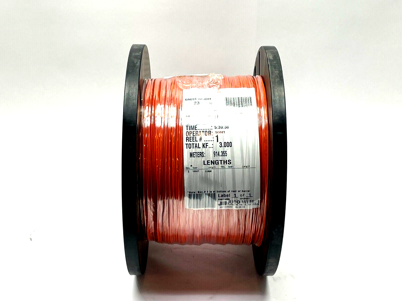 Judd Wire H09218 Lead Wire 18AWG 300V Orange 3000ft Length - Maverick Industrial Sales