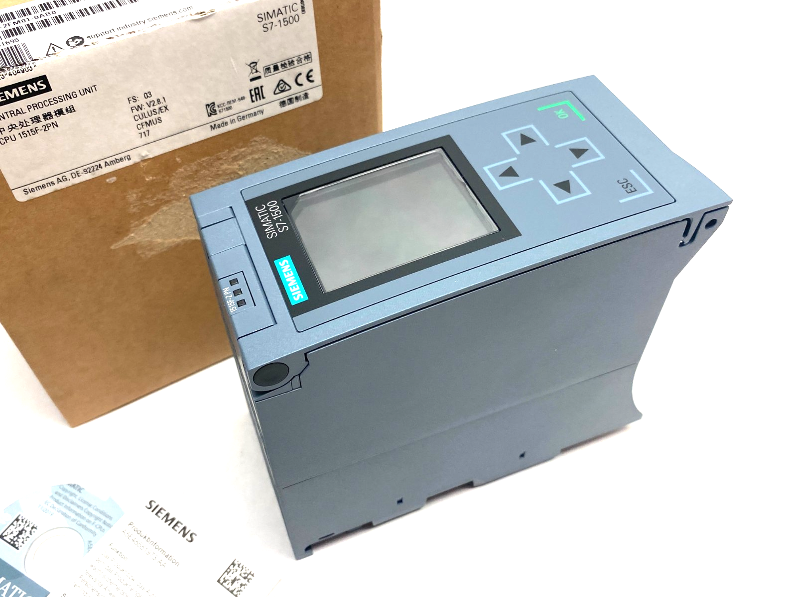 Siemens 6ES7 515-2FM01-0AB0 SIMATIC S7-1500F CPU Unit 1515F-2 PN, 750kB 3Mb - Maverick Industrial Sales